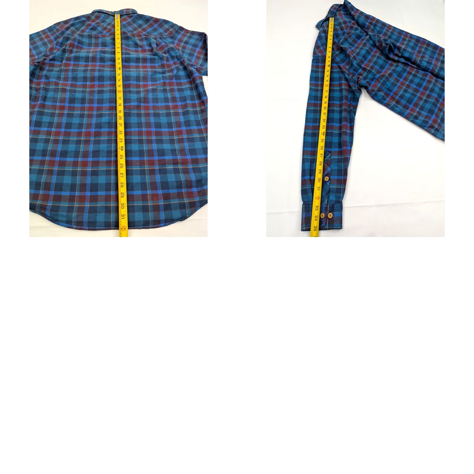 All Blues Duluth Mountain Oxford Flannel Shirt Men’s XL Tall Blue Red Plaid Cotton Button-Up Shirt- Blue, 52 in Chest, Big & Tall, Relaxed Fit Size US XL / EU 56 / 4 - 8 Thumbnail