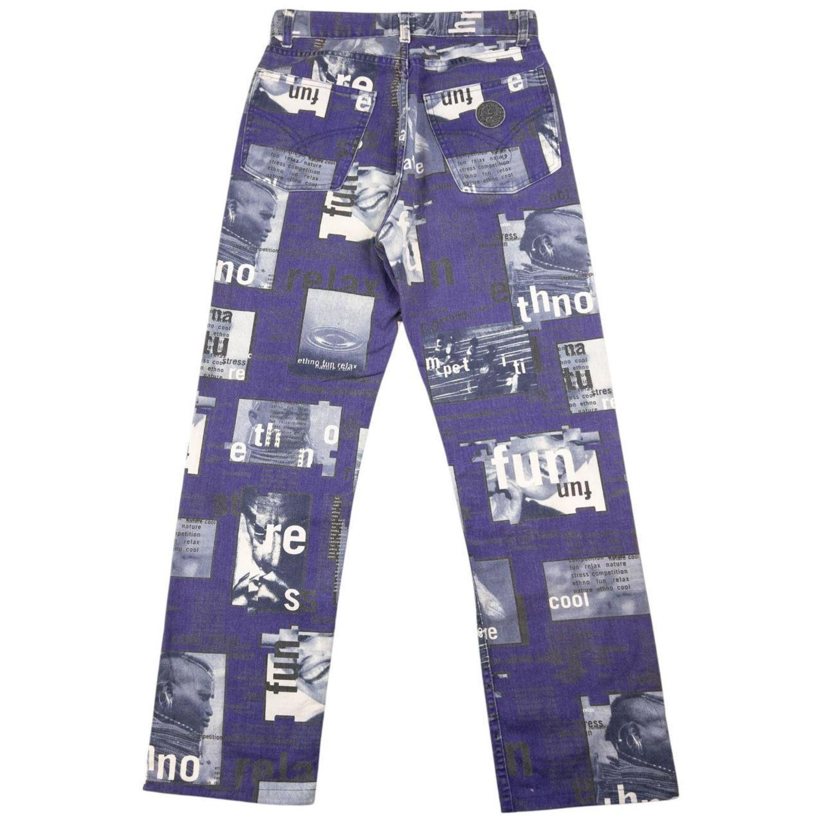 Moschino Vintage Moschino Jeans Graphic Print Jeans Size W26 Size 26" / US 2 / IT 38 - 4 Thumbnail