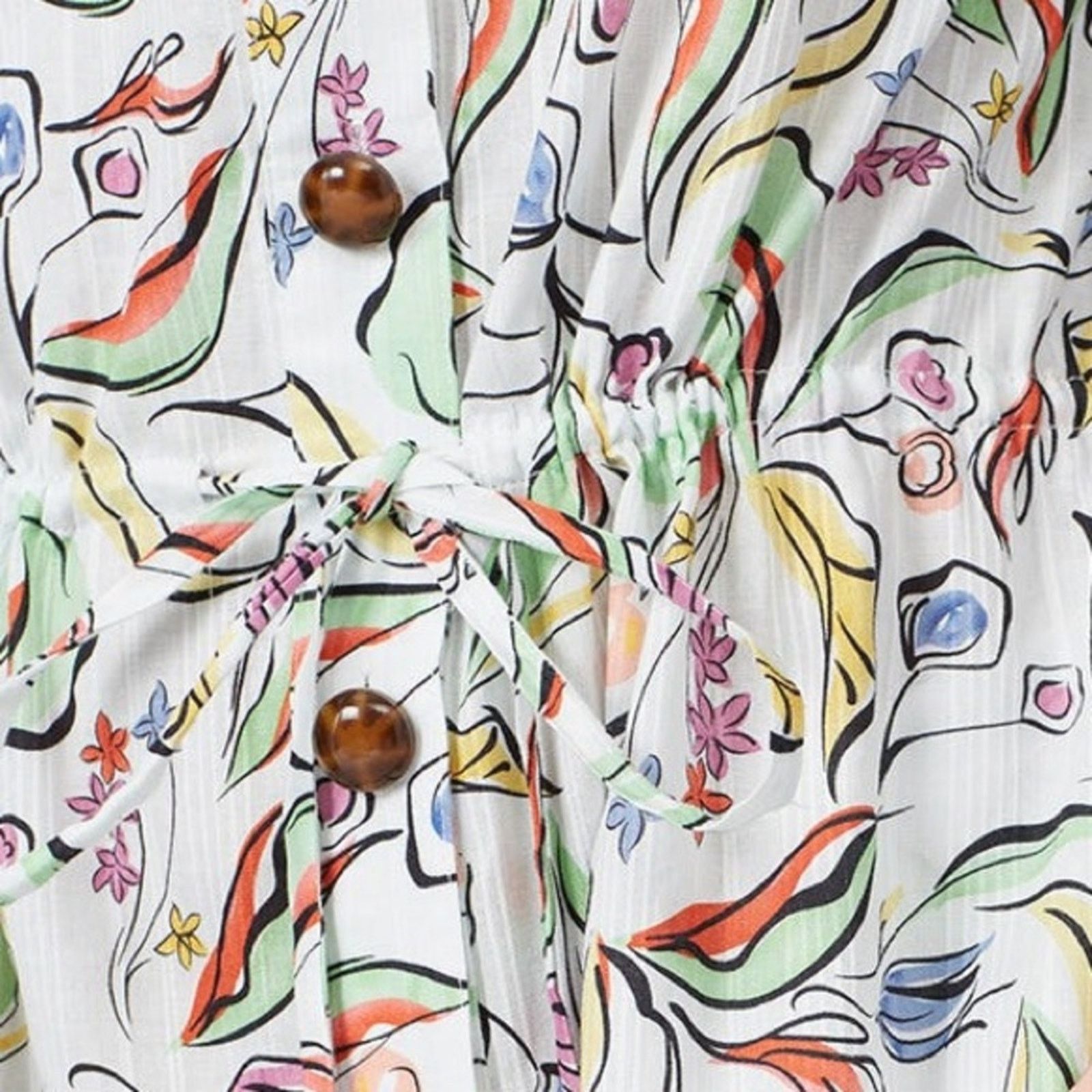 Other SALONI Billie C Textured Tie Waist Summer Dress Wildflower 4 Size S / US 4 / IT 40 - 13 Thumbnail