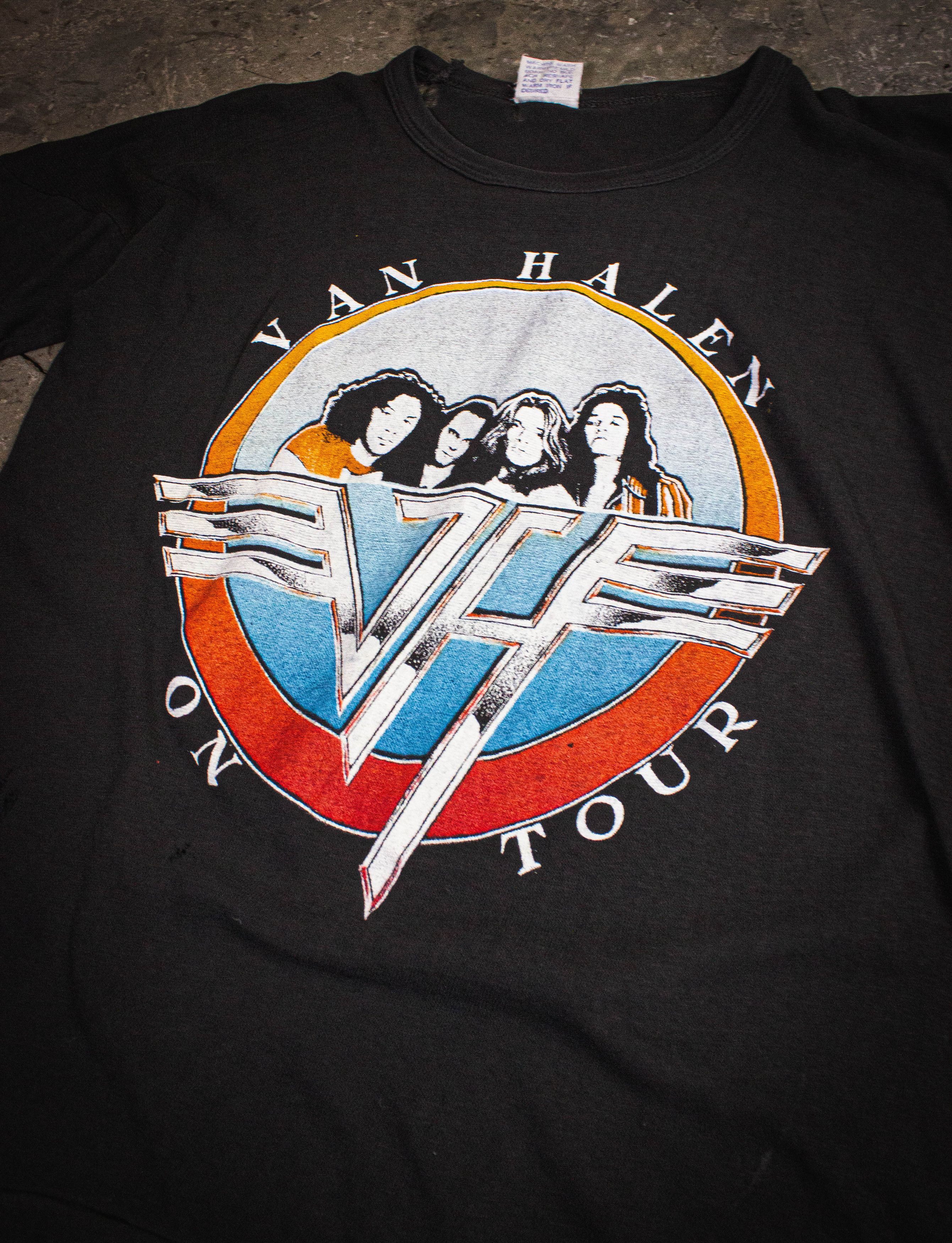 Vintage Van Halen On Tour Parking Lot Concert T Shirt 1978