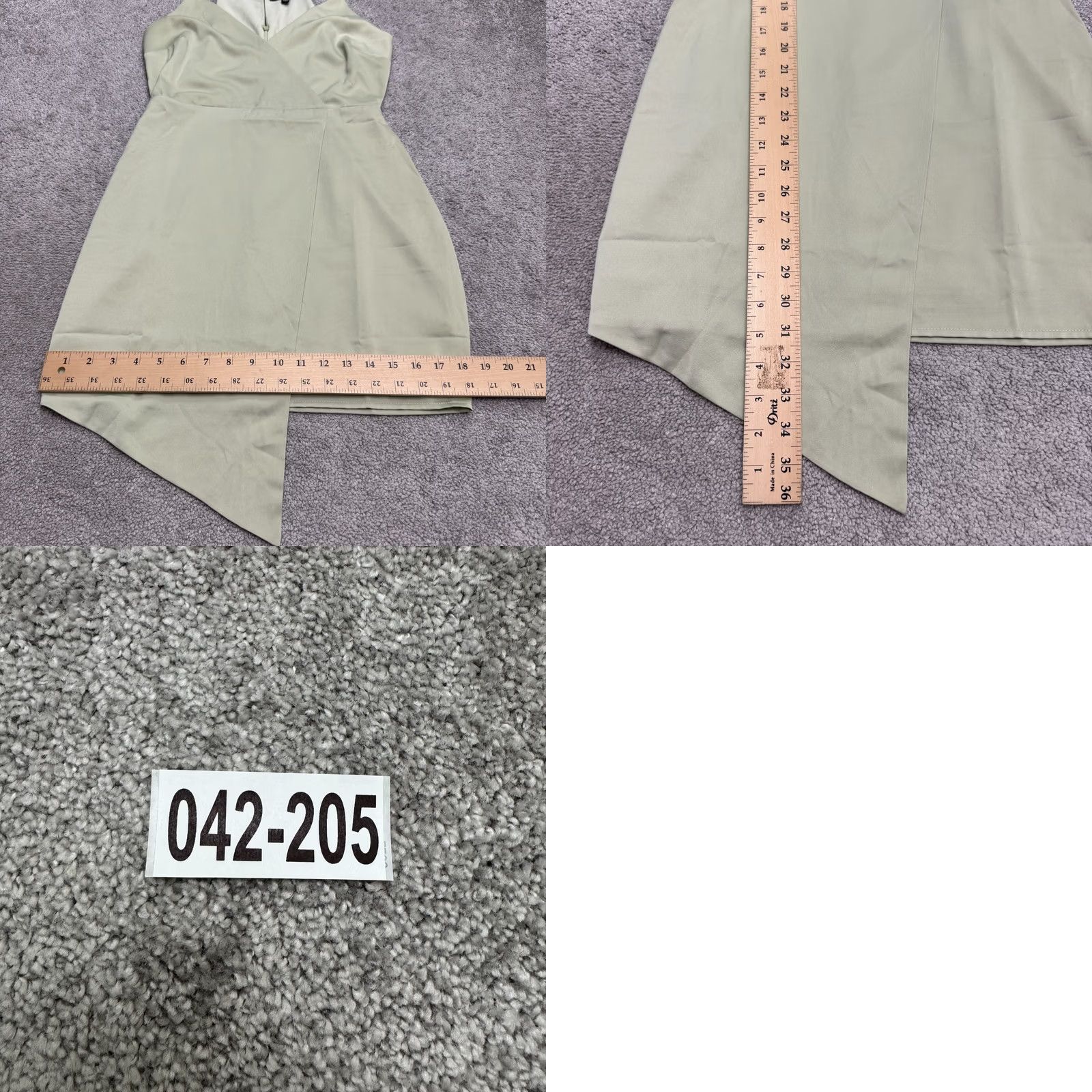 Lulus Lulus What A Stunner Satin Asymmetrical Wrap Mini Dress Womens Small Sage Green Satin Asymmetric Mini Dress Womens Small Green 90s Size S / US 4 / IT 40 - 10 Thumbnail
