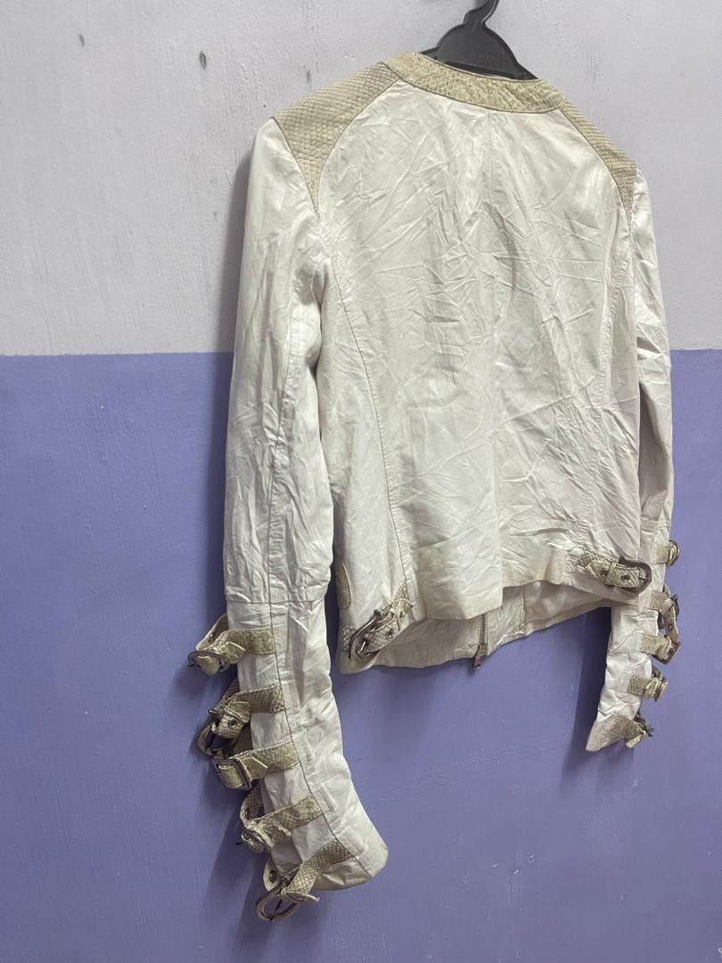 Le Grande Bleu (L.G.B.) LGB STYLE GUERRIERO SNAKE LEATHER TRIM BONDAGE BUCKLE JACKET Size S / US 4 / IT 40 - 13 Thumbnail