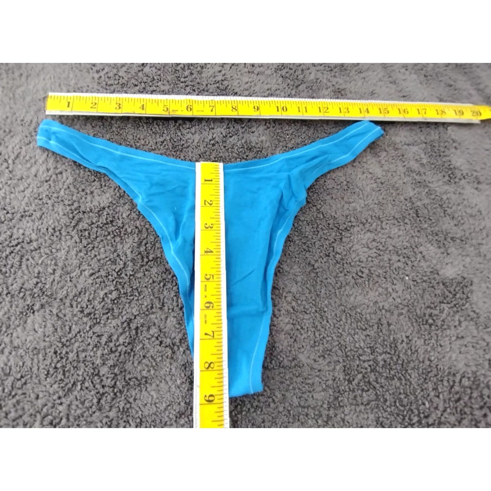 SKIMS Skims Mykonos Color Cotton Jersey Dipped Thong 3X Plus Size Panties Vshape Low Rise Womens Size XXL / US 16-18 / IT 52-54 - 4 Thumbnail