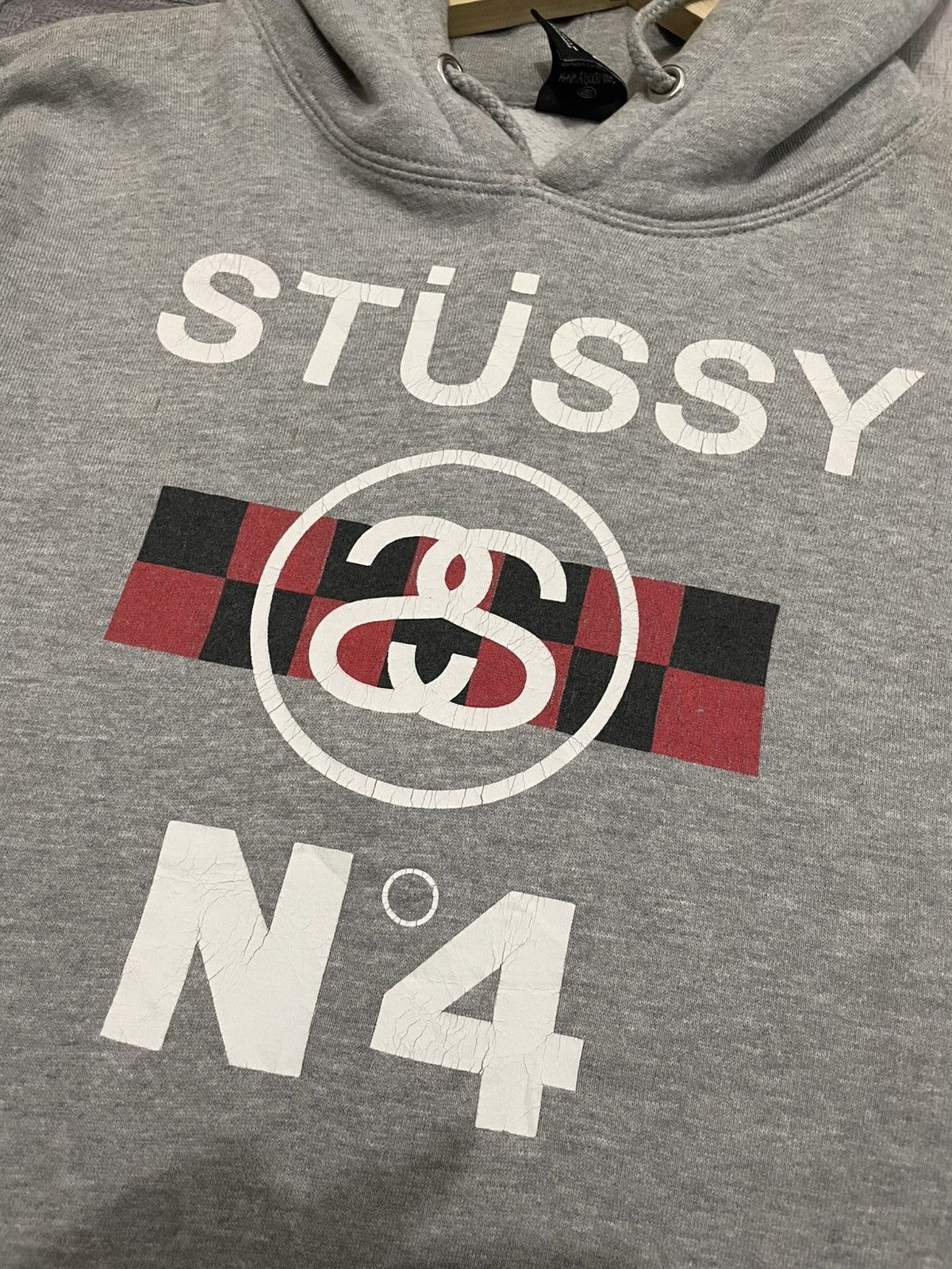 Stussy Hoodie Stussy N4 Grey Men's Size Medium Made in US Size US L / EU 52-54 / 3 - 2 Thumbnail