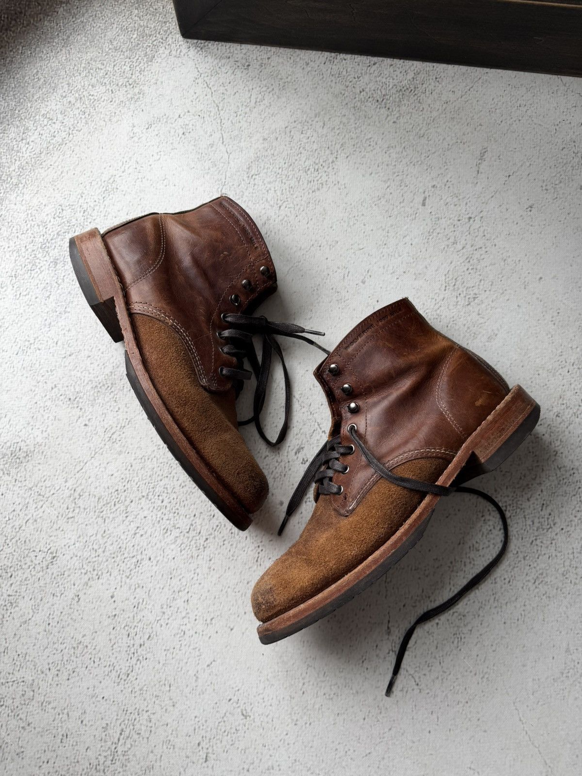 Wolverine Wolverine 1000 Mile 40556 "Evans" Two Tone Brown Boots USA Size US 8 / EU 41 - 2 Thumbnail