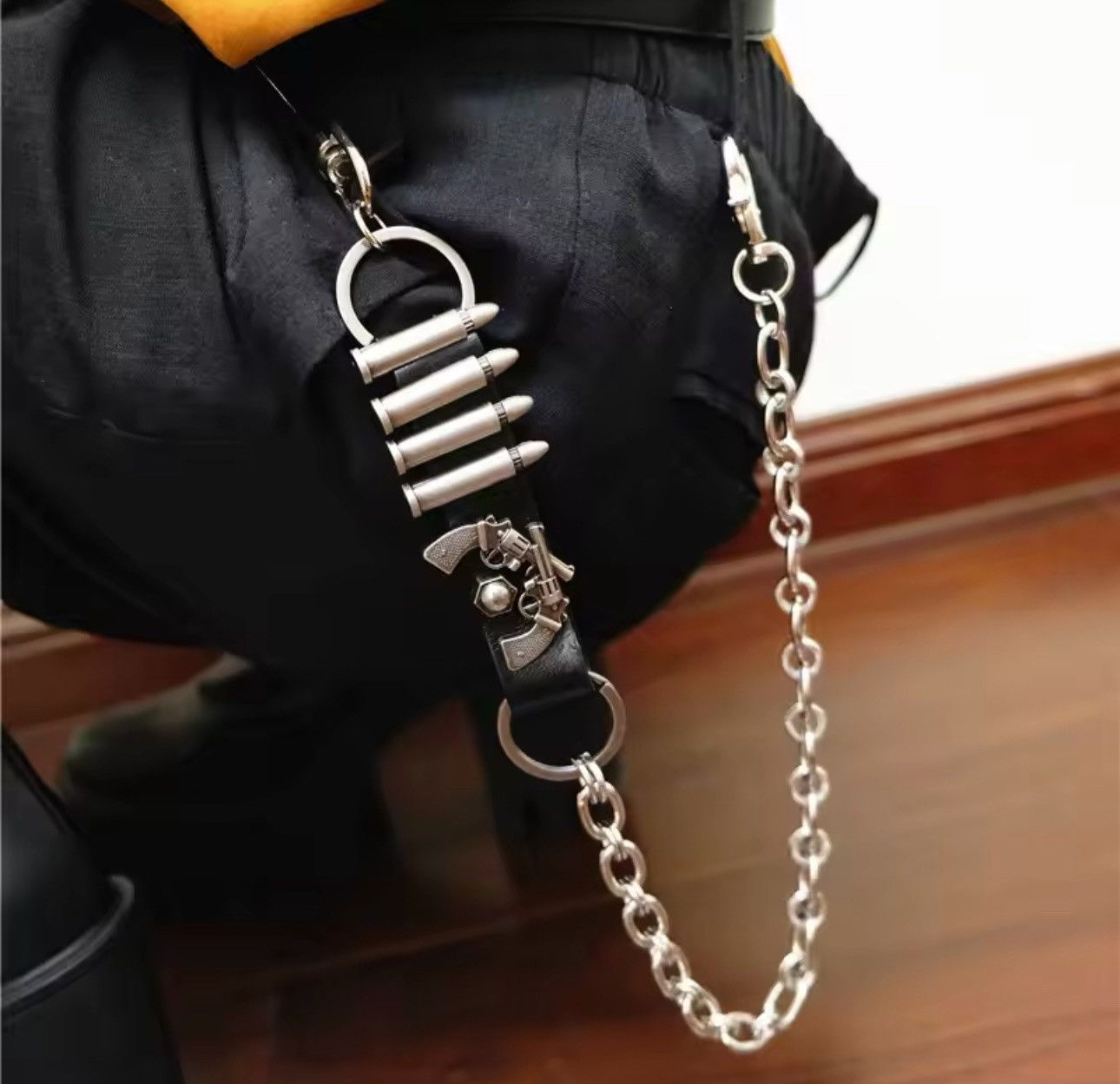 Jewelry Gothic Punk Bullet Belt Pants Chain Size ONE SIZE - 2 Thumbnail