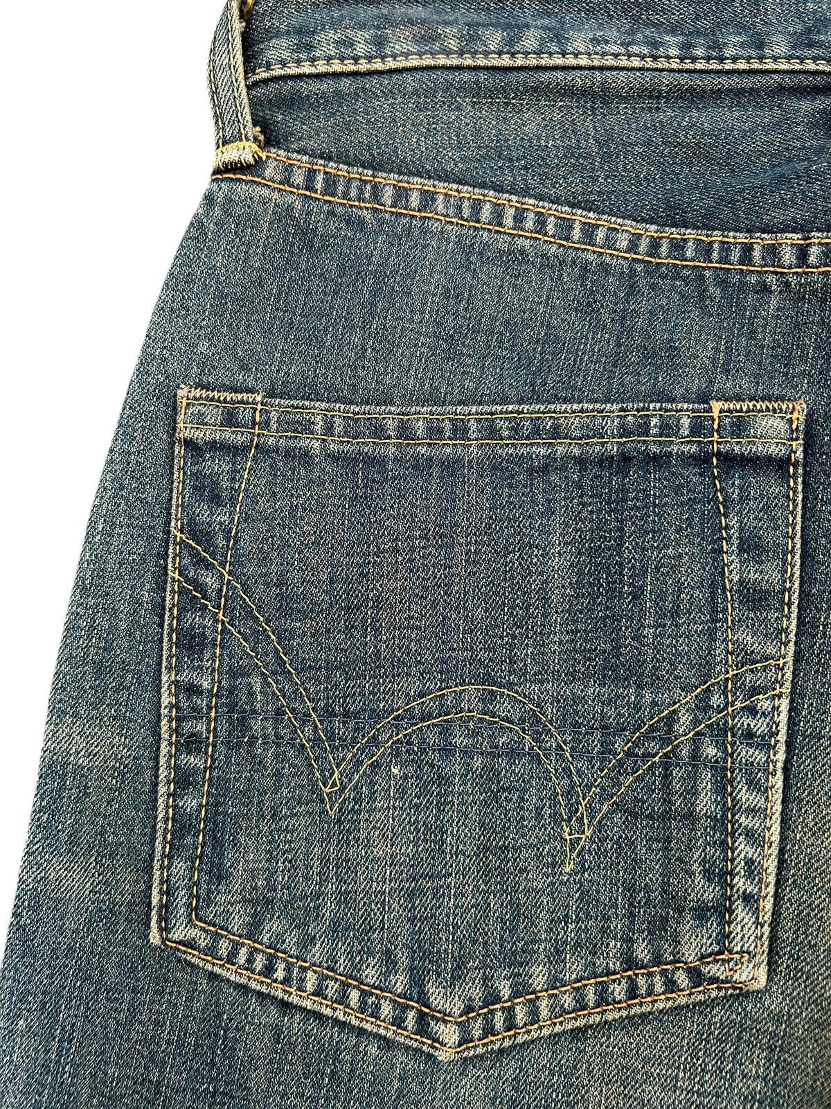 Kapital VINTAGE EDWIN 505 SELVEDGE BAGGY RUSTY DISTRESSED DENIM JEAN Size US 28 / EU 44 - 6 Thumbnail