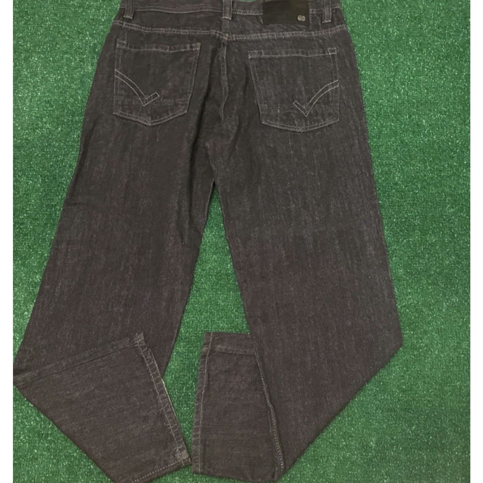 Southpole VINTAGE Ecko UNLTD Baggy Skater Grunge Jeans VTG Mens 34 Dark Black 34x32 Jeans Grunge Hip Hop Punk Y2K Wide-Leg Mens Size US 34 / EU 50 - 2 Thumbnail