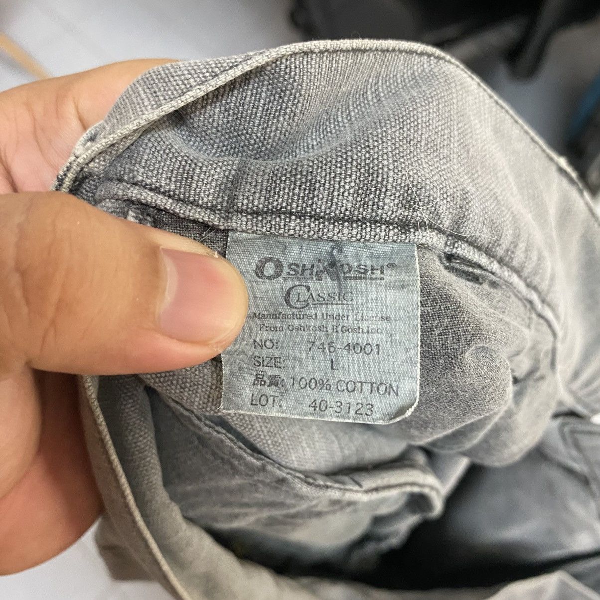 Oshkosh DL Osh Kosh Gray Cargo Multipocket Pants #C1135 Size US 33 - 21 Thumbnail
