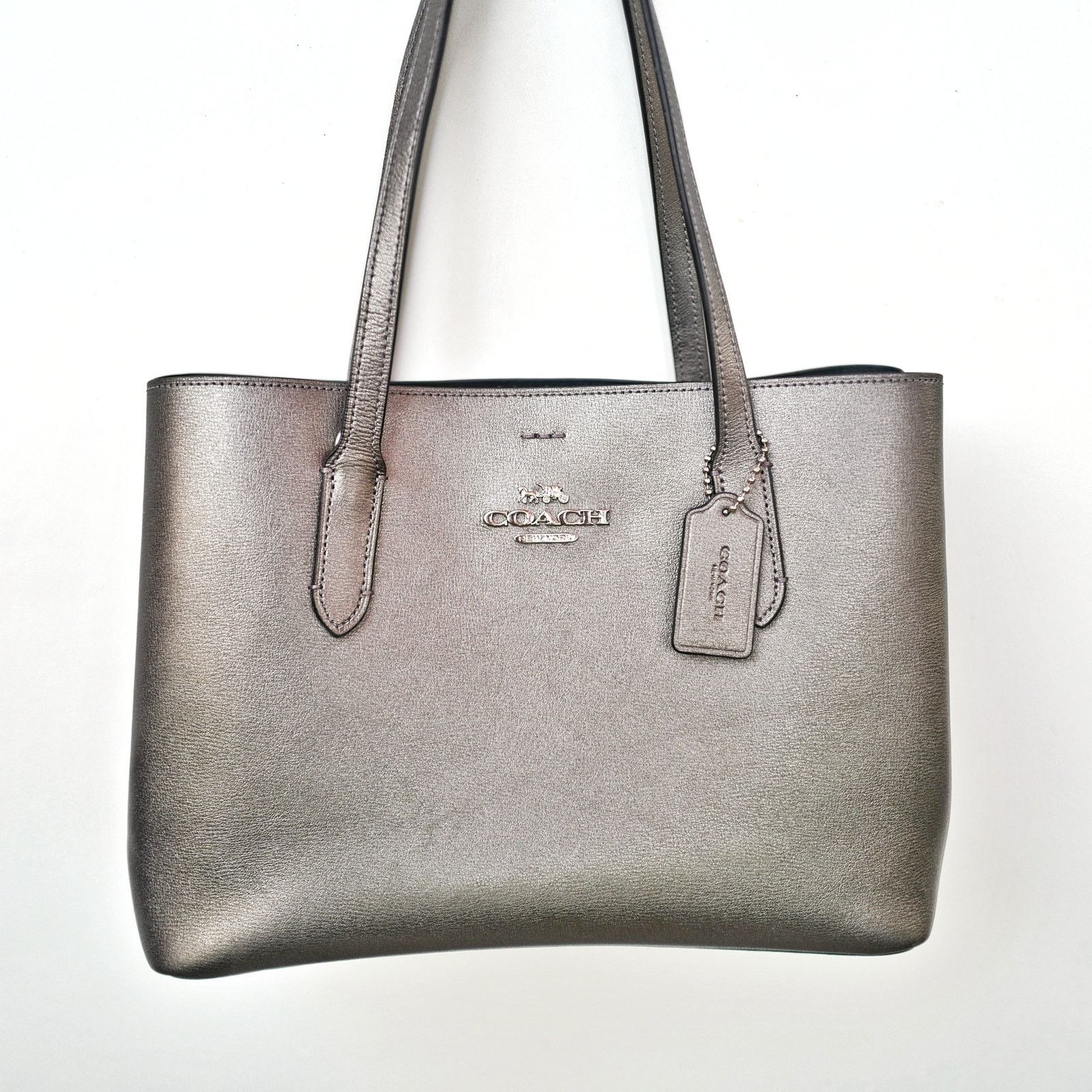 Coach COACH Avenue Gunmetal Carryall Tote Bag Metallic Business Grailed