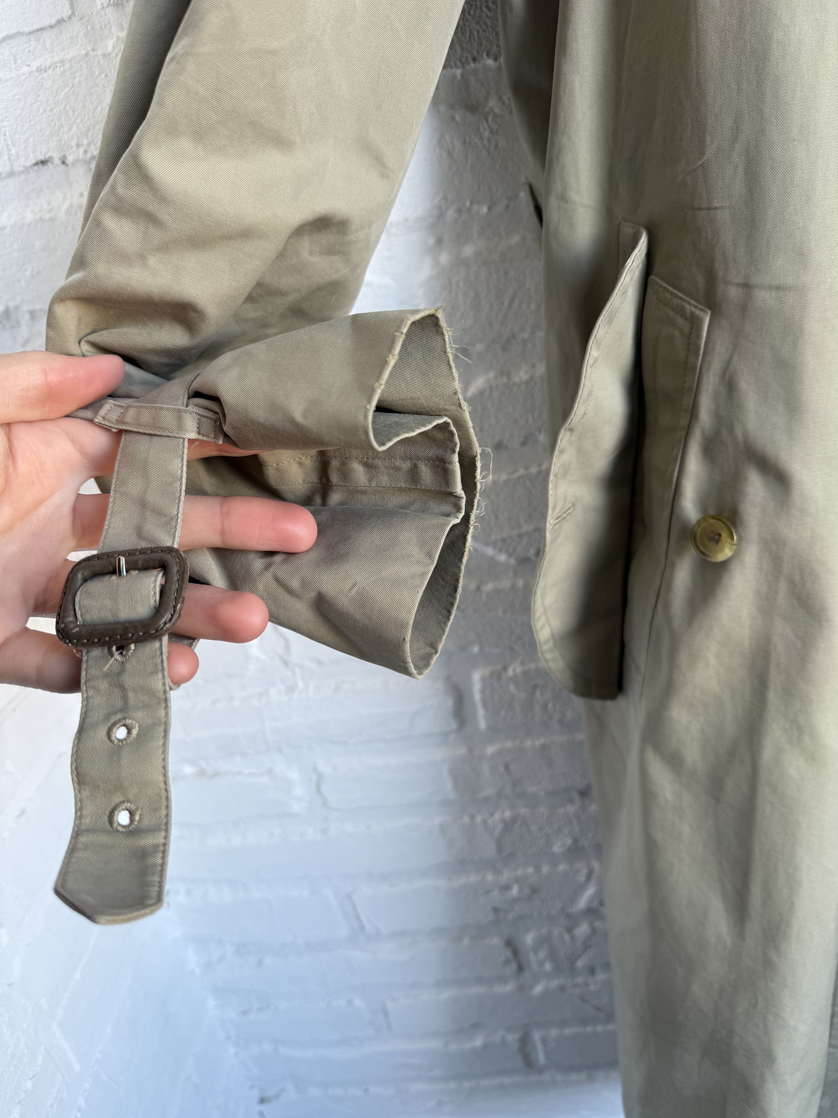 Burberry Vintage 80s Burberrys double breasted nova check trench coat Size US L / EU 52-54 / 3 - 8 Thumbnail