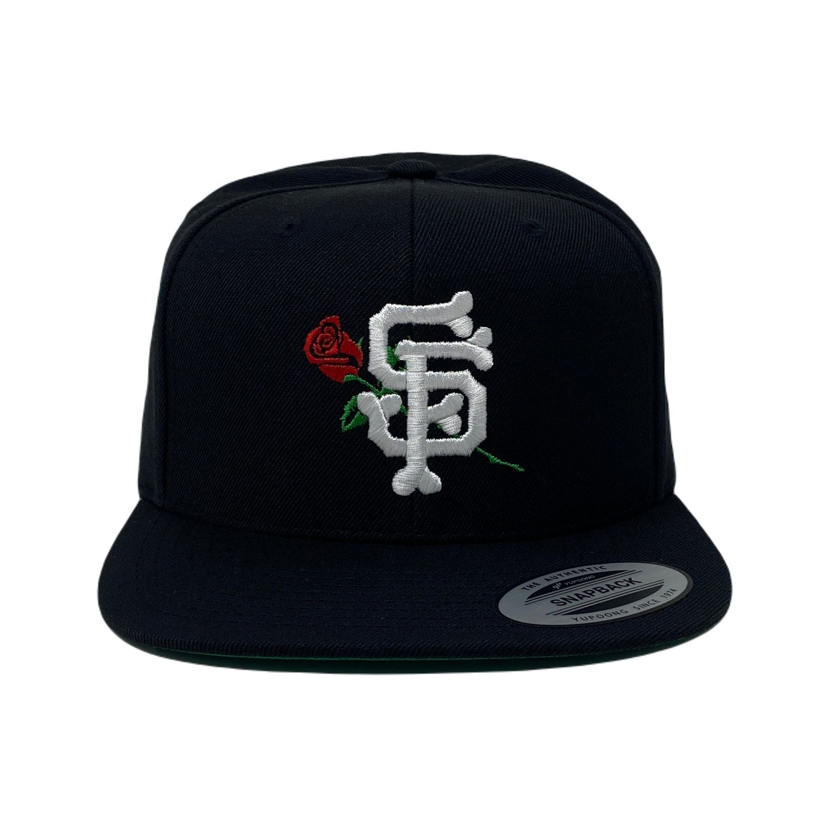 Other San Francisco SF Bone Rose Golden State Red Snapback Hat Size ONE SIZE - 3 Thumbnail