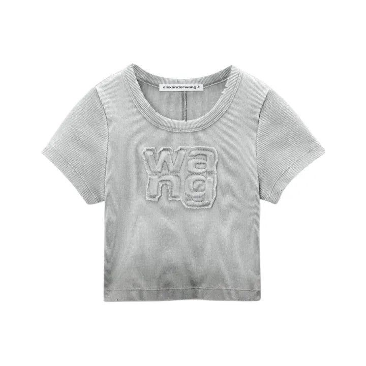 Alexander Wang Alexander Wang Short Logo Crew Neck T-Shirt 0079 Size XS / US 0-2 / IT 36-38 - 1 Thumbnail