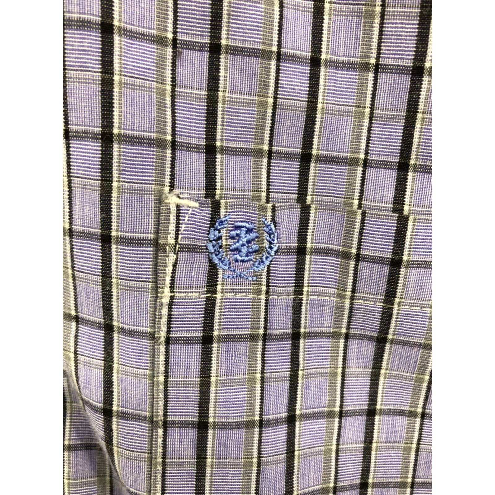 Izod Izod Easy Care Shirt M Mens Plum Check Long Sleeve Button-Down Collar Shirt Size US M / EU 48-50 / 2 - 4 Thumbnail