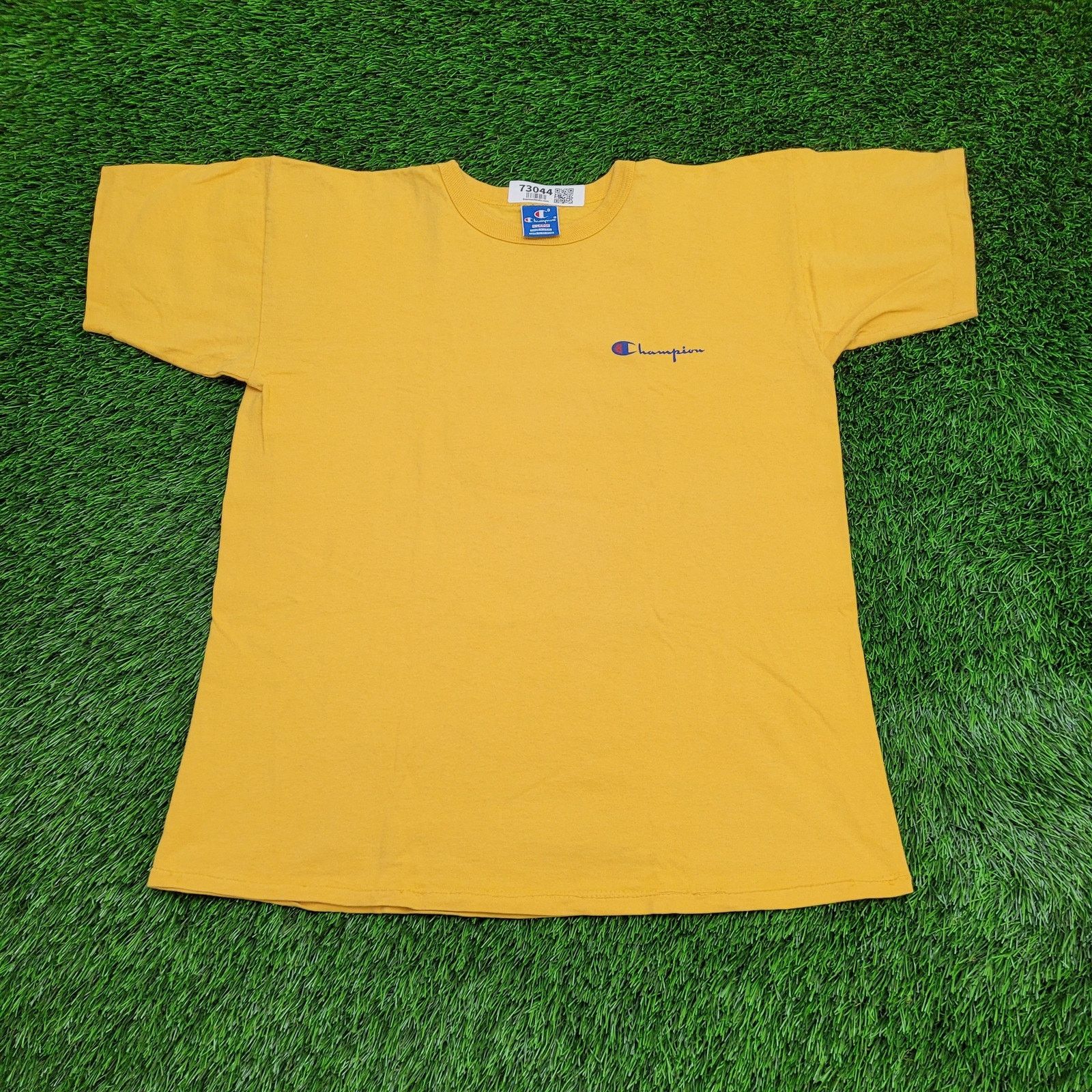 Champion Vintage 90s Champion Shirt Womens XL 22x26 Yellow USA Size XL / US 12-14 / IT 48-50 - 1 Thumbnail