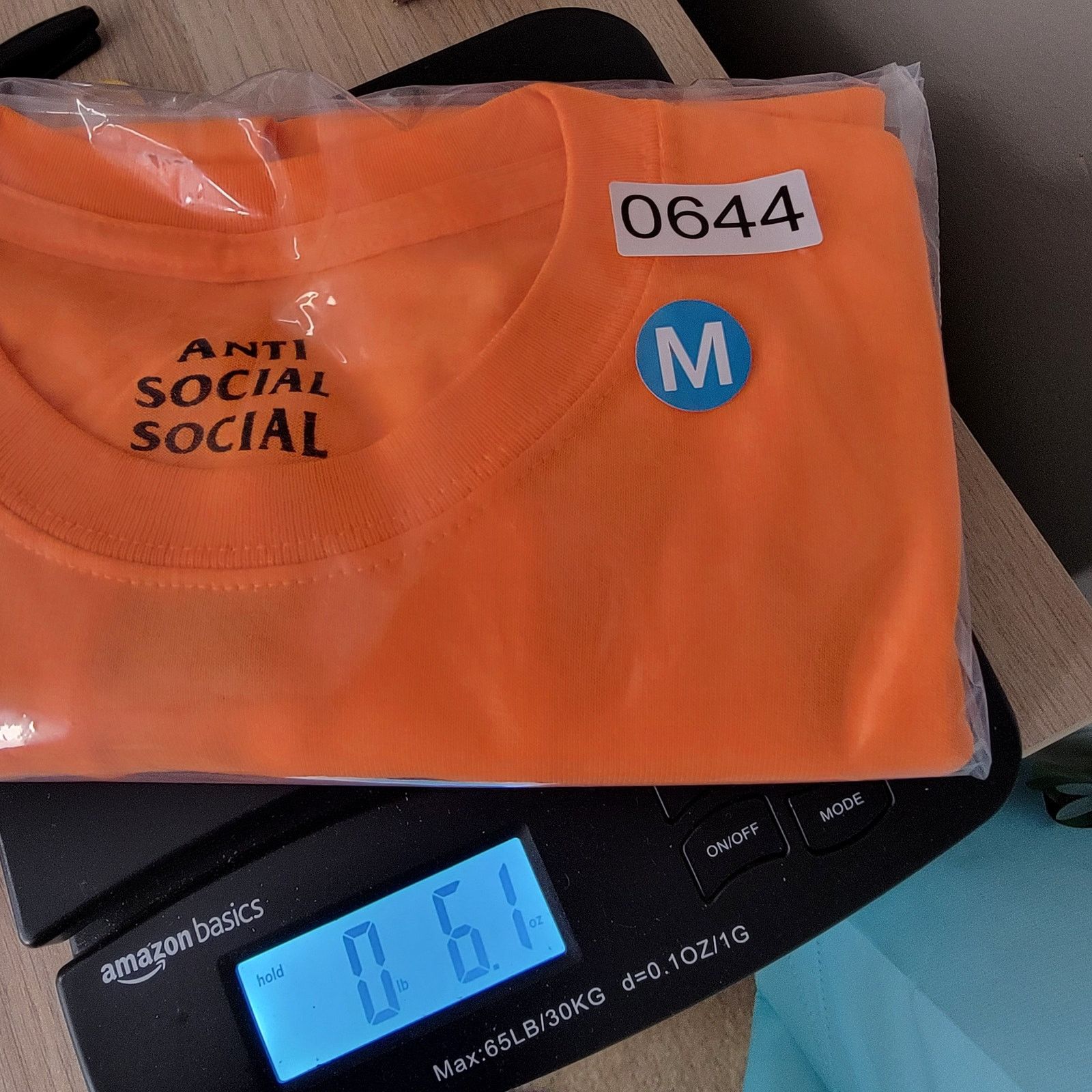 Anti Social Social Club Anti Social Social Club ASSC 'Paranoid' Orange Tee - Size M Size US M / EU 48-50 / 2 - 6 Thumbnail