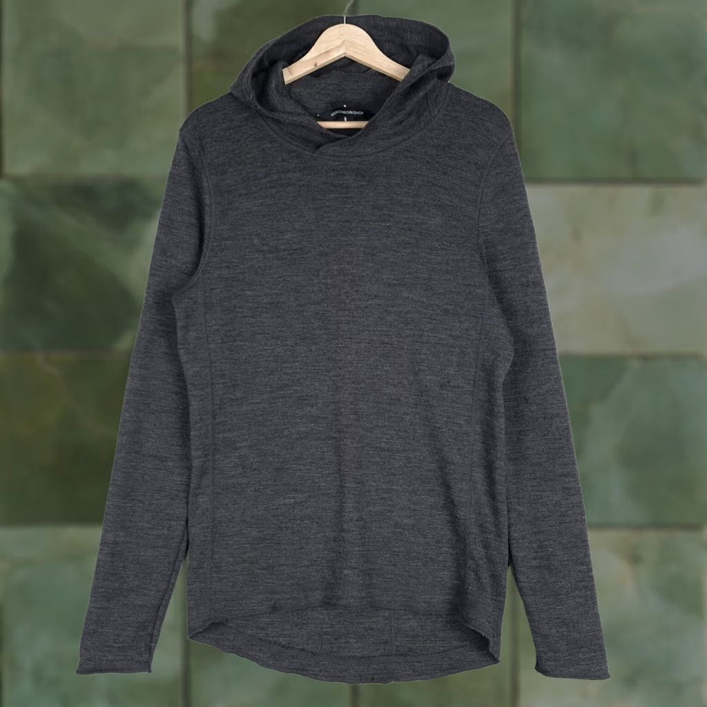 Mission Workshop Mission Workshop Shirt Mens Small Gray Wool Hooded T-Shirt Hooded Shirt Gorpcore Fall Winter Outdoor Sports Size US S / EU 44-46 / 1 - 1 Thumbnail