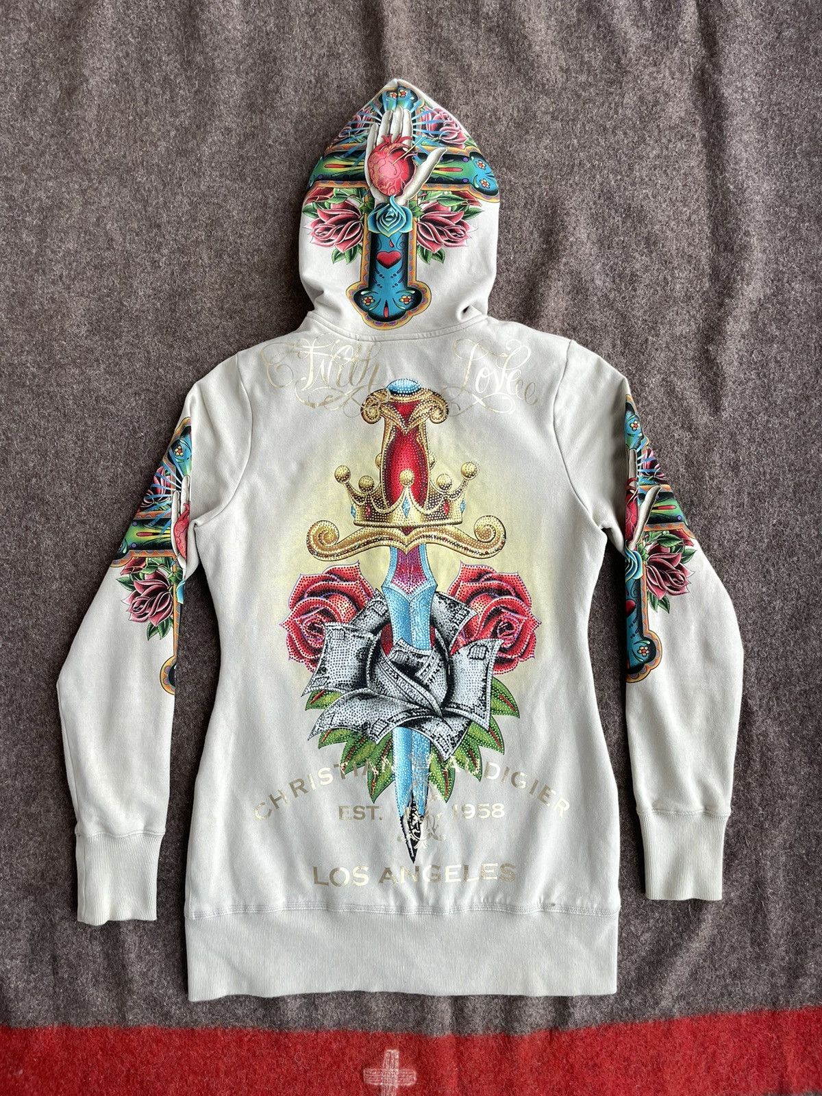 Christian Audigier Christian Audigier Zip Hoodie Size L / US 10 / IT 46 - 8 Thumbnail