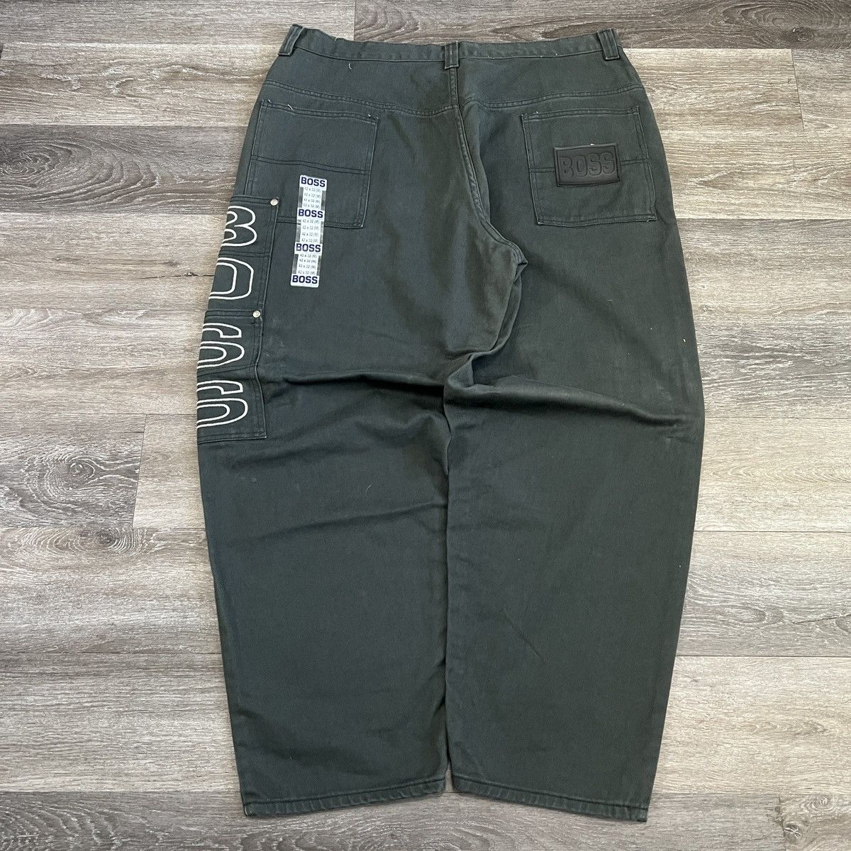 パンツ 90s BOSS Super Baggy Shorts 90s BOSS Super Baggy Jorts GREENY Vintage 90s Loco Blue