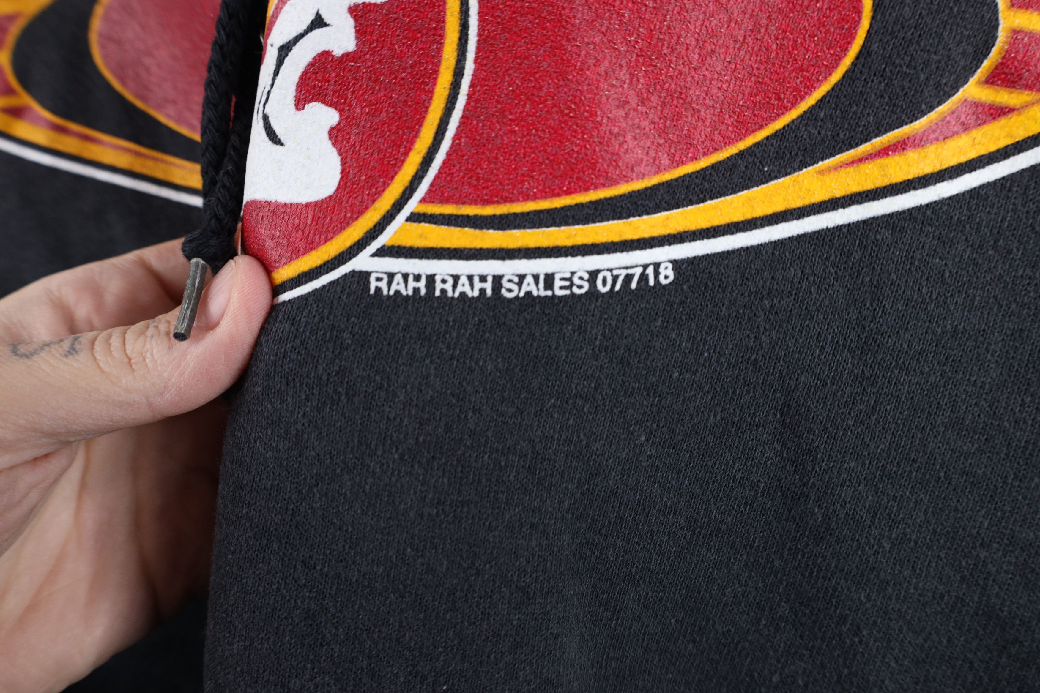 Vintage Vintage 90s Spell Florida State University Hoodie Black USA Size US L / EU 52-54 / 3 - 5 Thumbnail