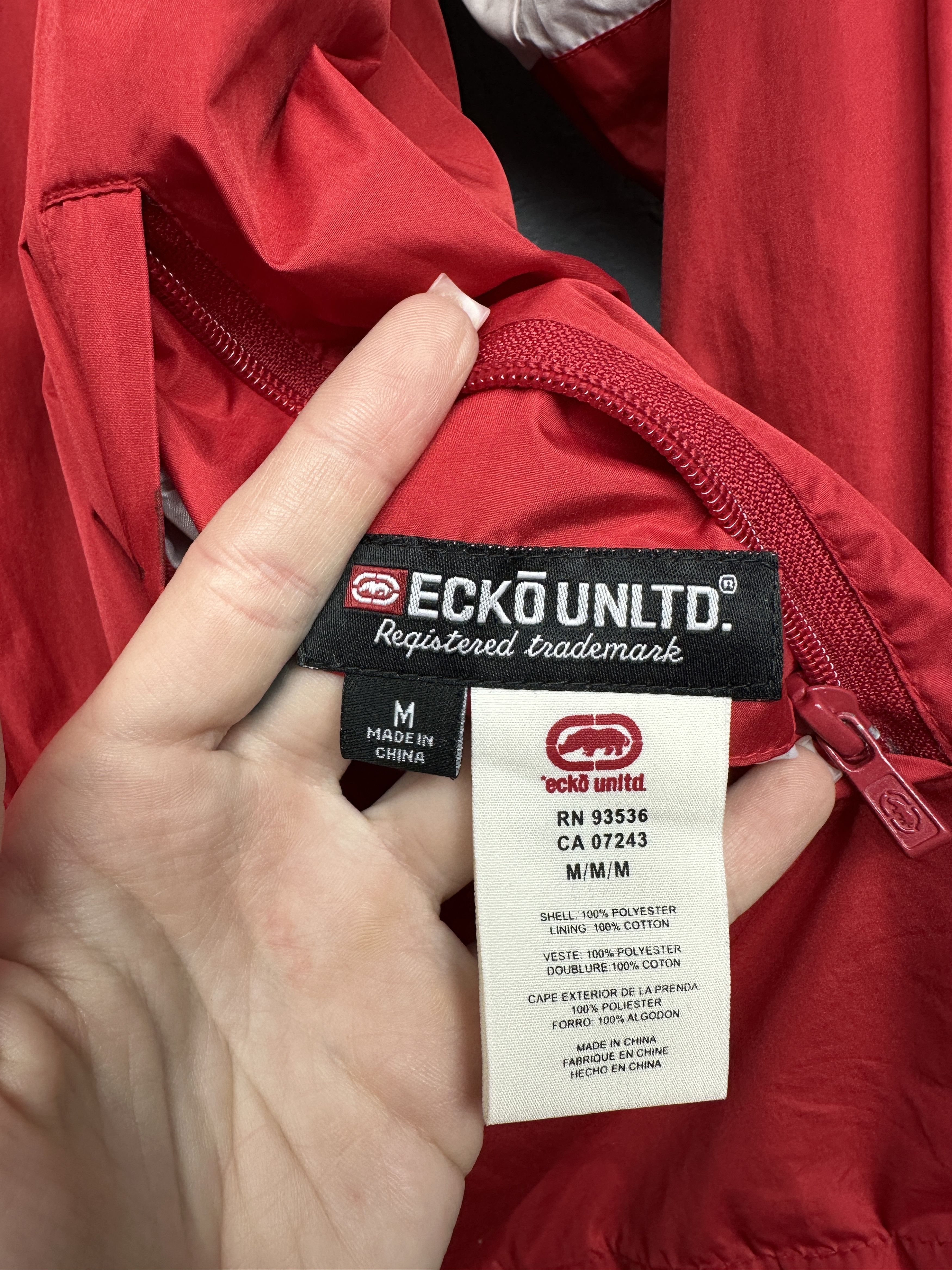 Ecko Unltd. Ecko Unlimited Mens Reversible Overprint Logo Hoodie Size US M / EU 48-50 / 2 - 13 Thumbnail