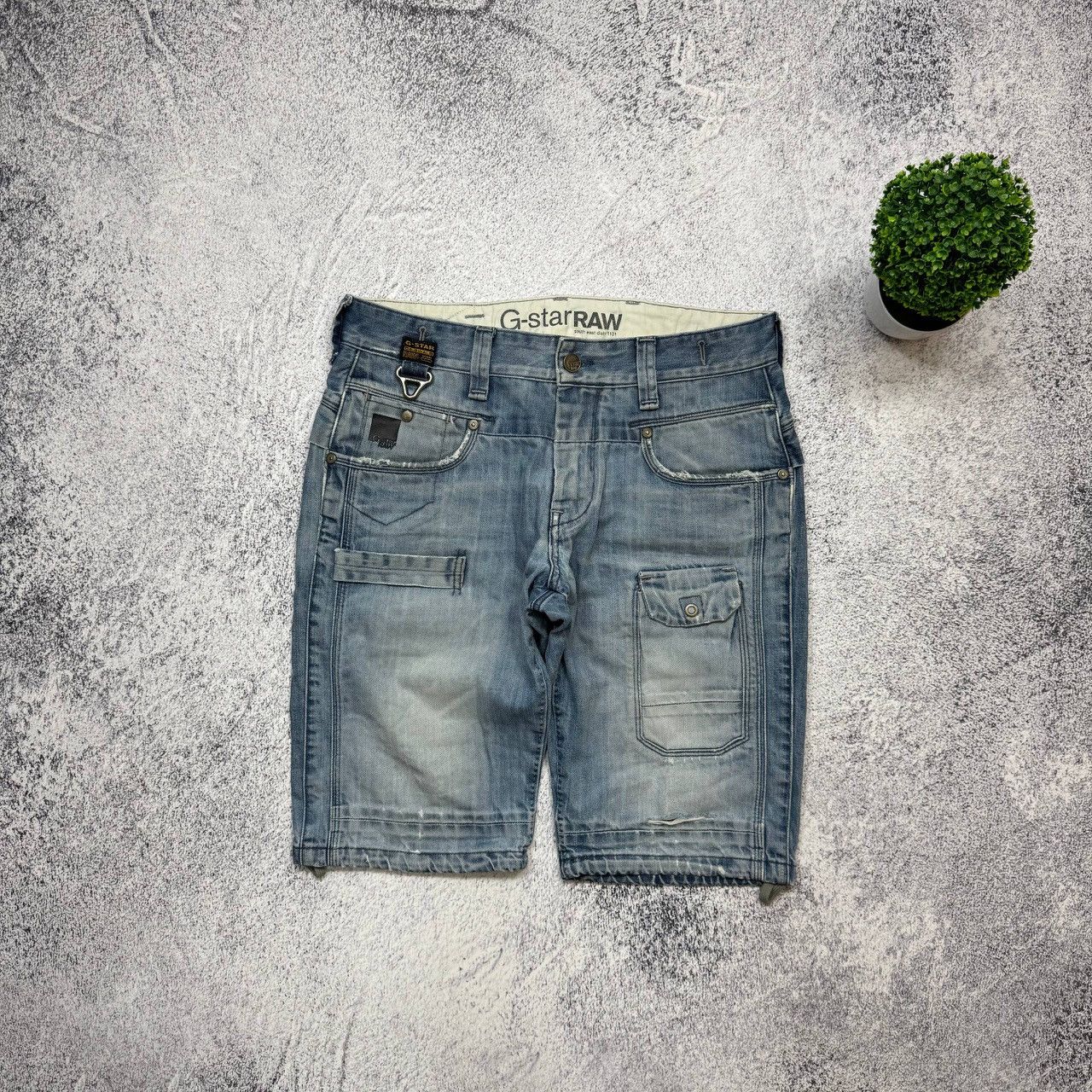 G-Star Vintage G-Star RW Denim Baggy Jeans Shorts Mens Size 33 Size US 33 - 9 Thumbnail