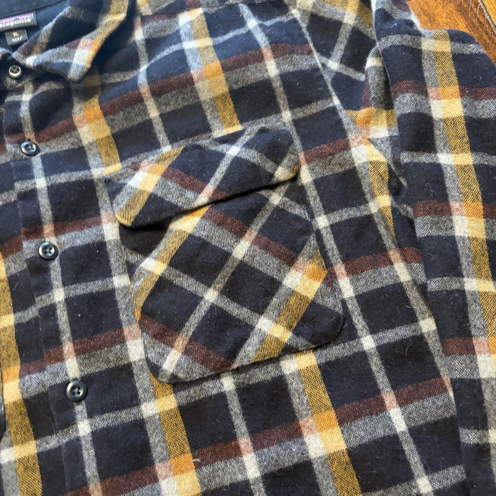 Patagonia Patagonia Recycled Wool Flannel Shirt Mens XL STY50785 Size US XL / EU 56 / 4 - 4 Thumbnail