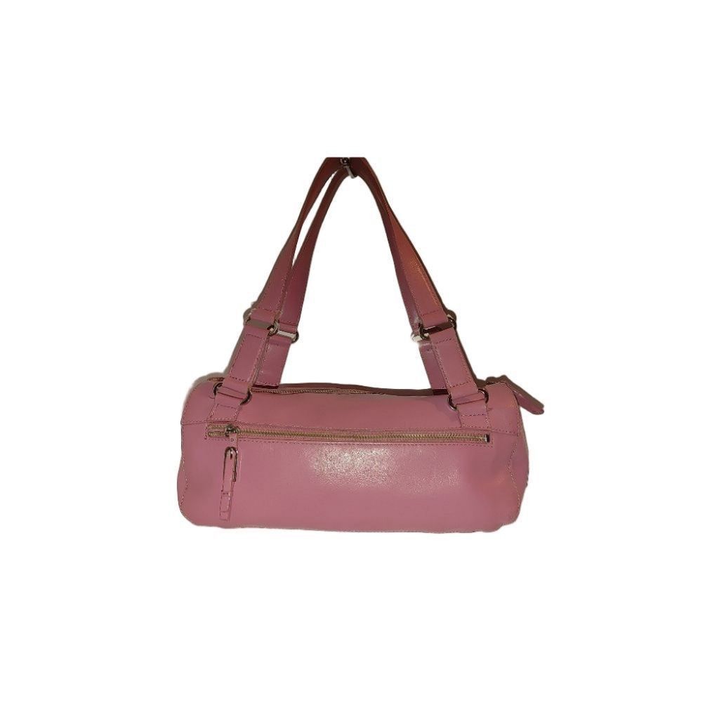 The Unbranded Brand Charles David Leather Shoulder Bag in Bubble Gum Pink Size ONE SIZE - 3 Thumbnail