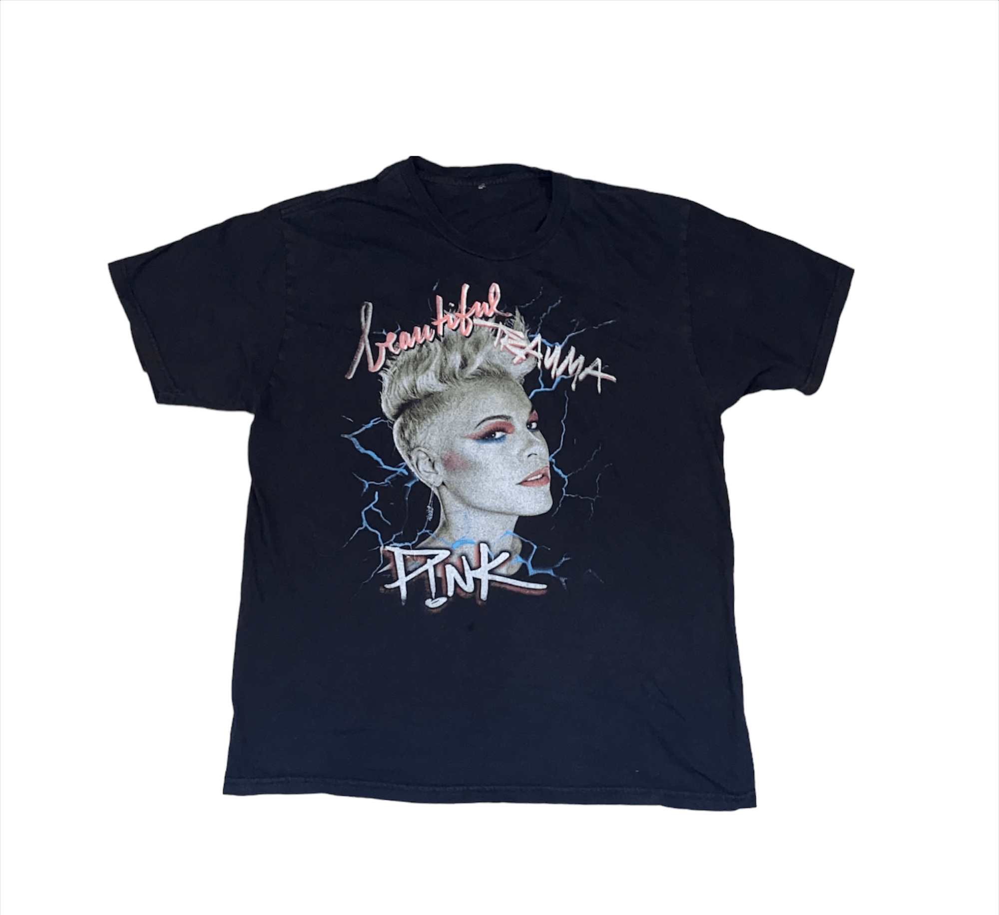Band Tees × Gildan Pink "Beautiful Trauma" Tour T-Shirt Size US L / EU 52-54 / 3 - 1 Thumbnail