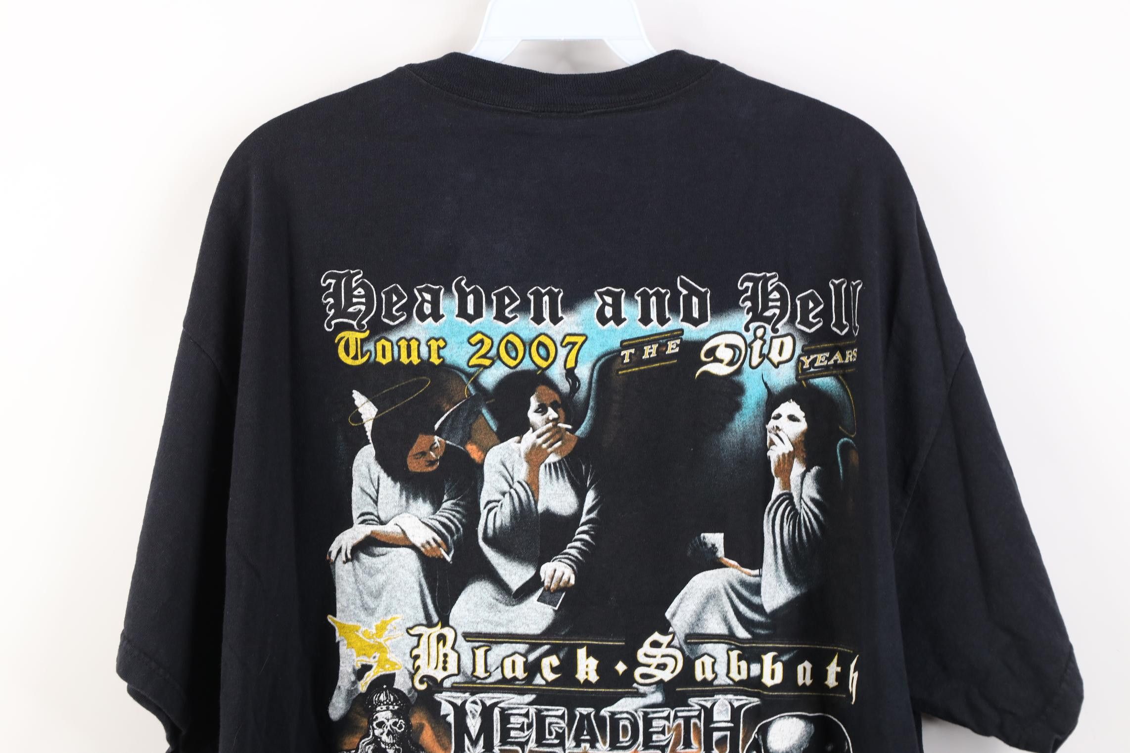 Vintage Vintage 2007 Heaven and Hell Tour Black Sabbath Band T-Shirt Size US XL / EU 56 / 4 - 13 Thumbnail