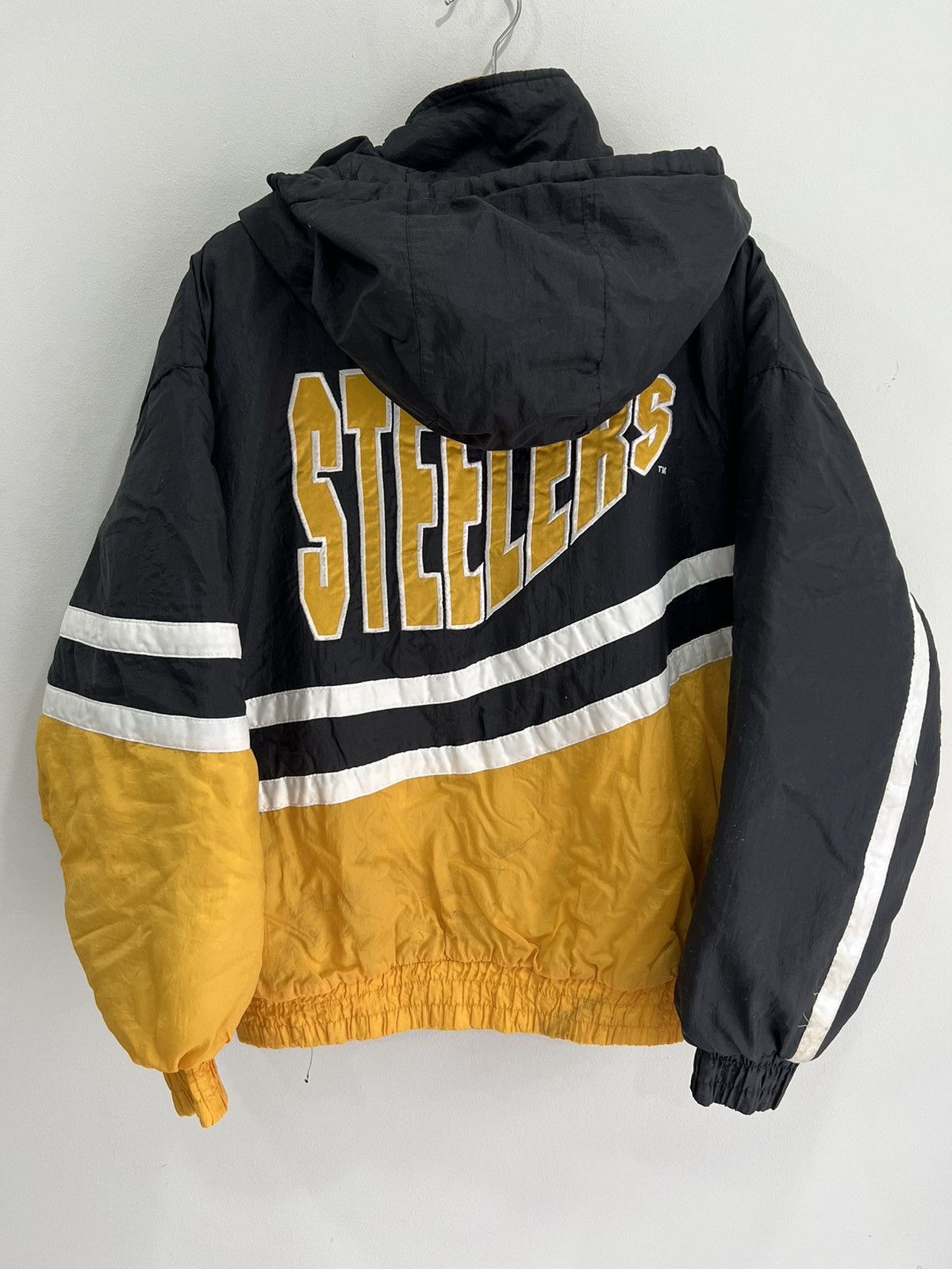 Starter Vintage Pittsburgh Steelers Jacket chalk line Size US XL / EU 56 / 4 - 2 Thumbnail