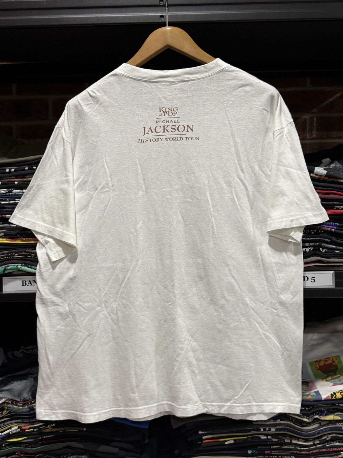 Band Tees vintage 90s Michael Jackson History World Tour Tee Size US XL / EU 56 / 4 - 11 Thumbnail