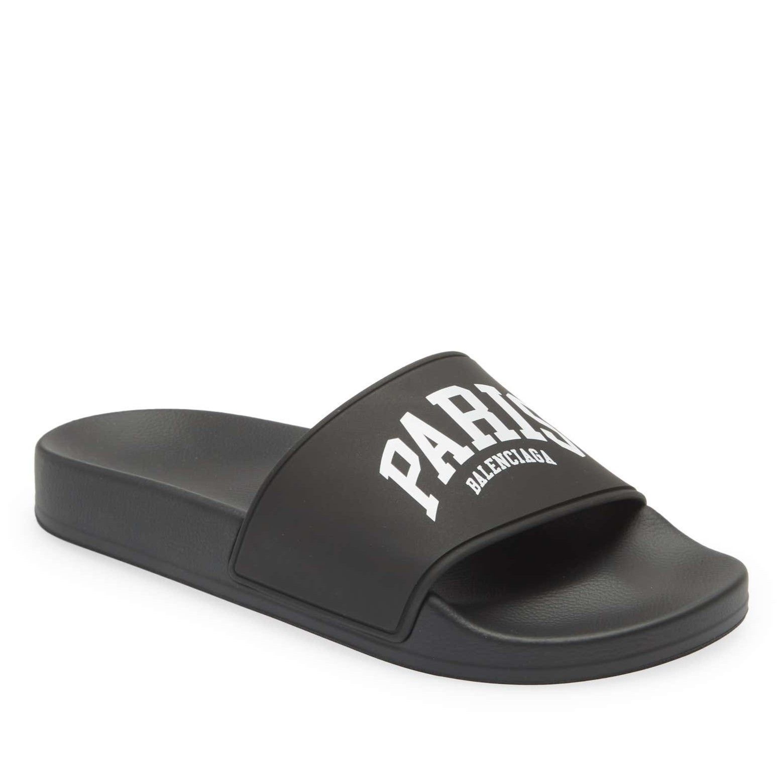 Balenciaga Paris Cities Pool Slide Black size EU 40 / US 10 MSRP $395 Size US 10 / IT 40 - 1 Thumbnail
