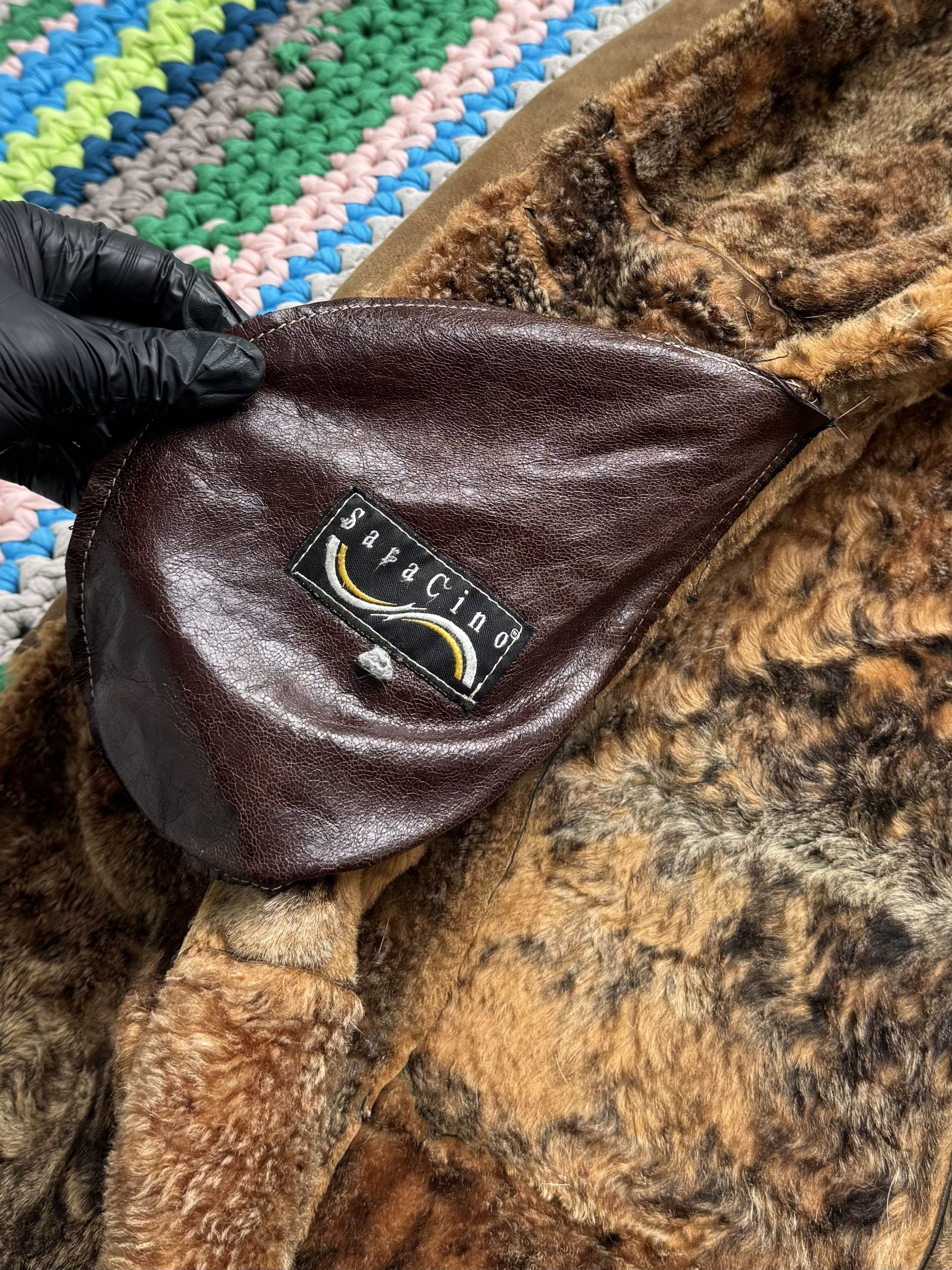 Vintage Vintage Brown Sheepskin Coat Belted Long Winter Size M / US 6-8 / IT 42-44 - 17 Thumbnail