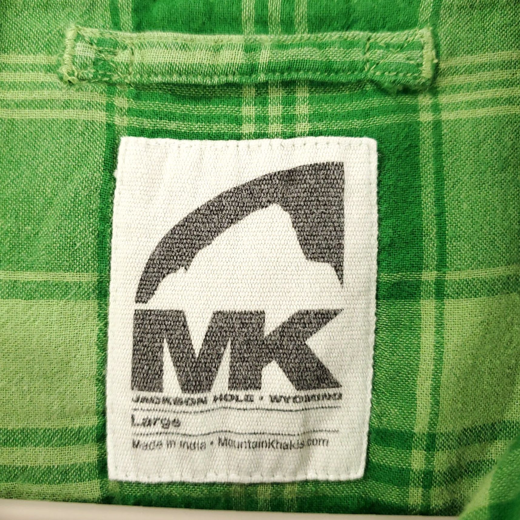 Mountain Khakis Vintage Yes Mountain Khakis Shirt Mens Large Green Plaid Button Up Short Sleeve Size US L / EU 52-54 / 3 - 7 Thumbnail