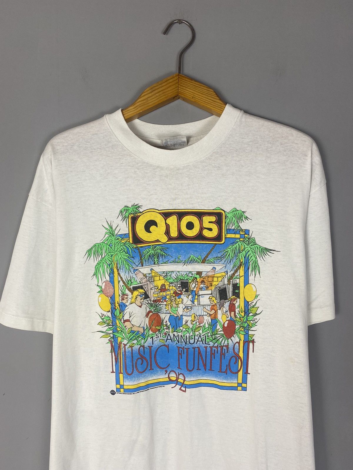 Band Tees × Rap Tees × Vintage Vintage 90s music funfest tee T-shirt Size US XL / EU 56 / 4 - 2 Thumbnail