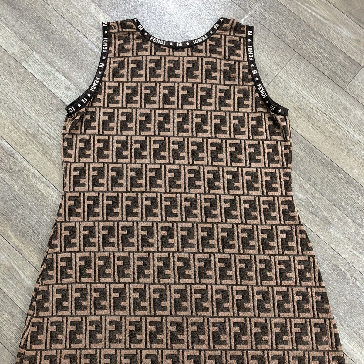 Fendi Vintage Fendi Maslia FF Monogram Tank Top Luxury Size M / US 6-8 / IT 42-44 - 11 Thumbnail