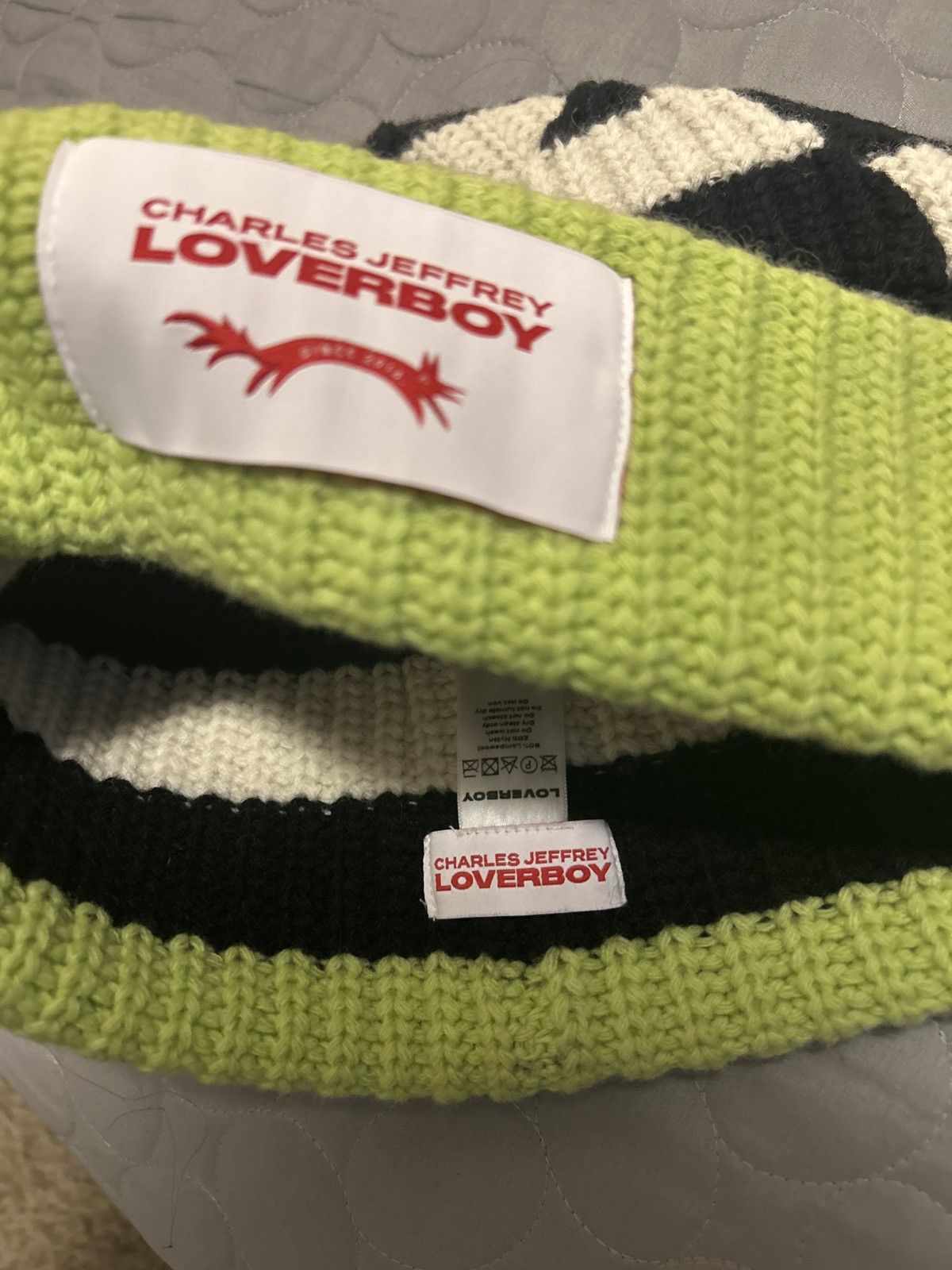 Charles Jeffrey LOVERBOY Charles Jeffery Loverboy beanie. Oversized fit Size ONE SIZE - 1 Thumbnail