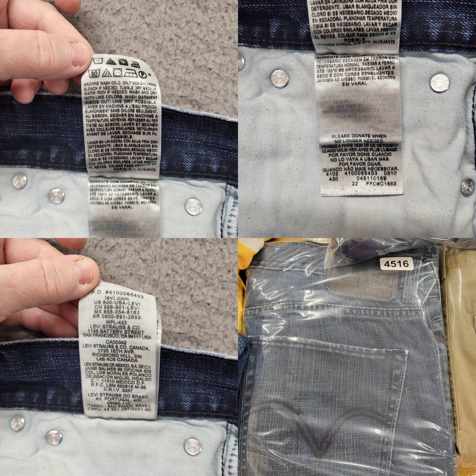 Levi's Levi's Jeans Men 511 Skinny 38x34 Blue Dark Wash College Denim Size US 38 / EU 54 - 9 Thumbnail