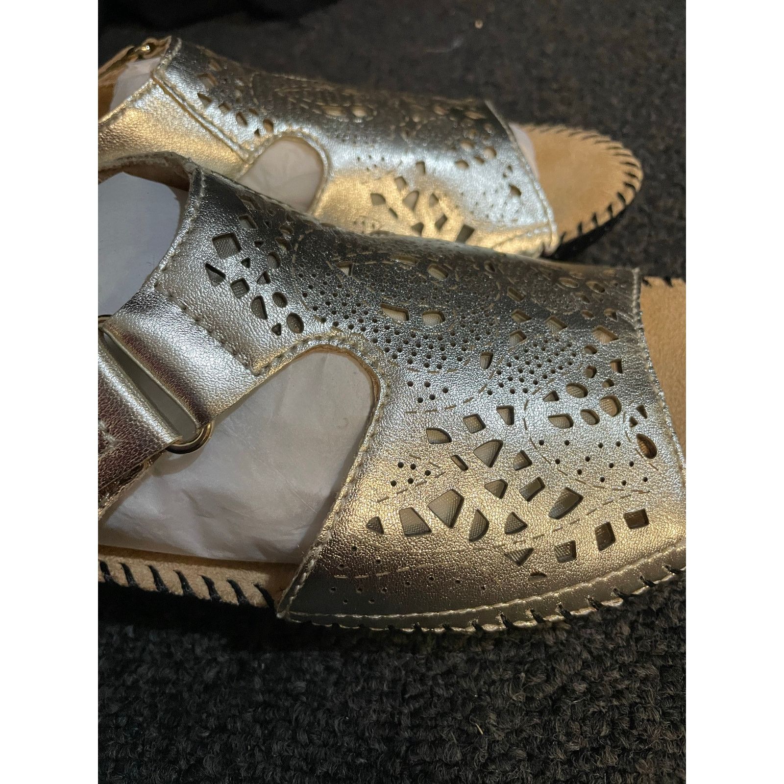 Naturalizer Naturalizer Scout2 Gold Sling Back Sandals 9.5 N Size US 9.5 / IT 39.5 - 6 Thumbnail