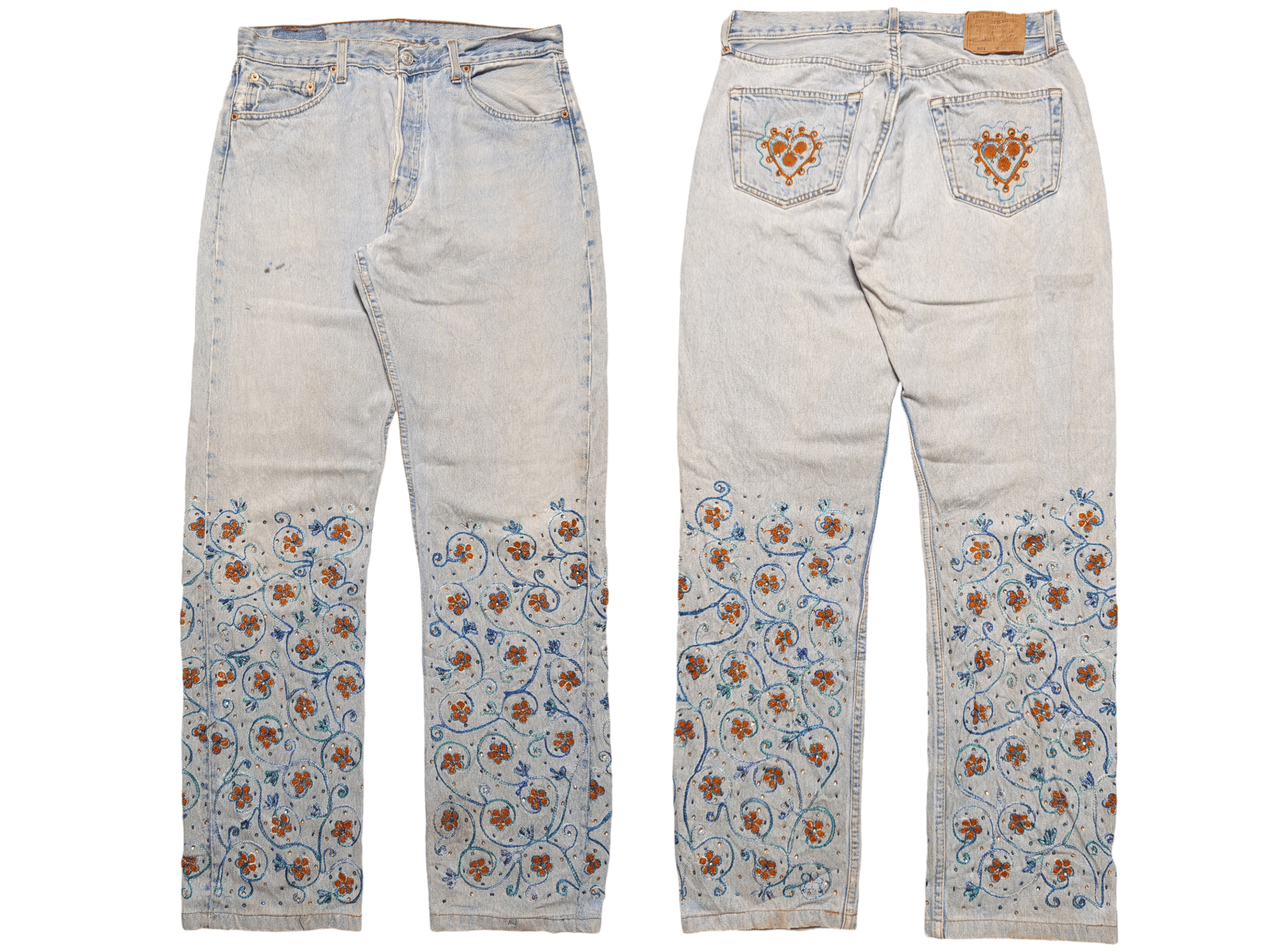 Hysteric Glamour × If Six Was Nine × Japanese Brand Vintage Levis 501 Custom Embroider Size US 32 / EU 48 - 1 Thumbnail