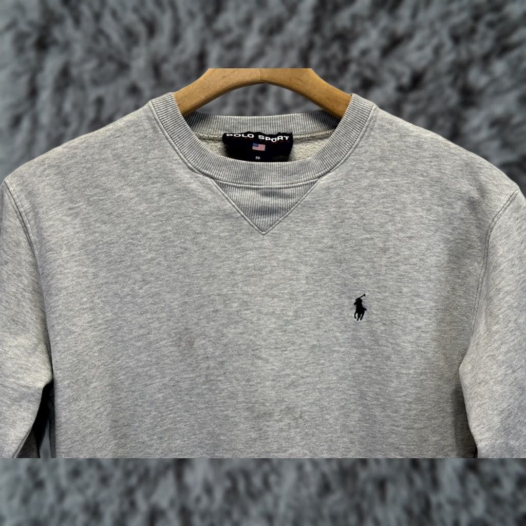 Vintage VINTAGE Polo Sport Sweatshirt Men S Grey Pony Logo 90s Crew Neck Pullover Cotton Blend Shirt Mens Regular Small Size Shirt Size US S / EU 44-46 / 1 - 1 Thumbnail