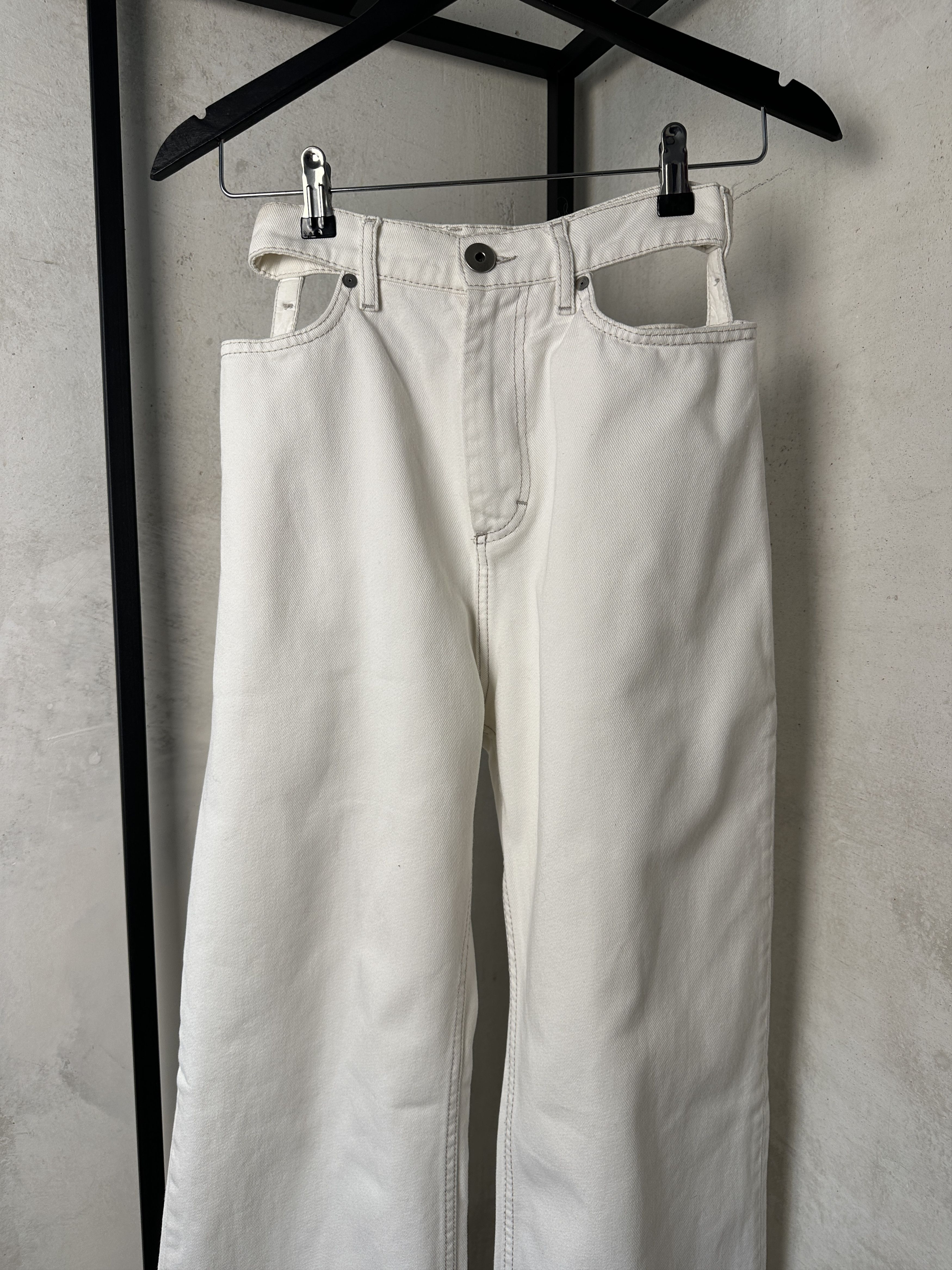 Maison Margiela Maison Margiela Cut Out Wide Leg Jeans Size 26" / US 2 / IT 38 - 4 Thumbnail