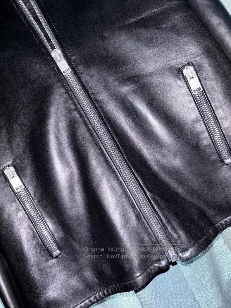 Saint Laurent Paris Saint Laurent Paris Stand Collar Double Zip Leather Jacket Size US M / EU 48-50 / 2 - 4 Thumbnail
