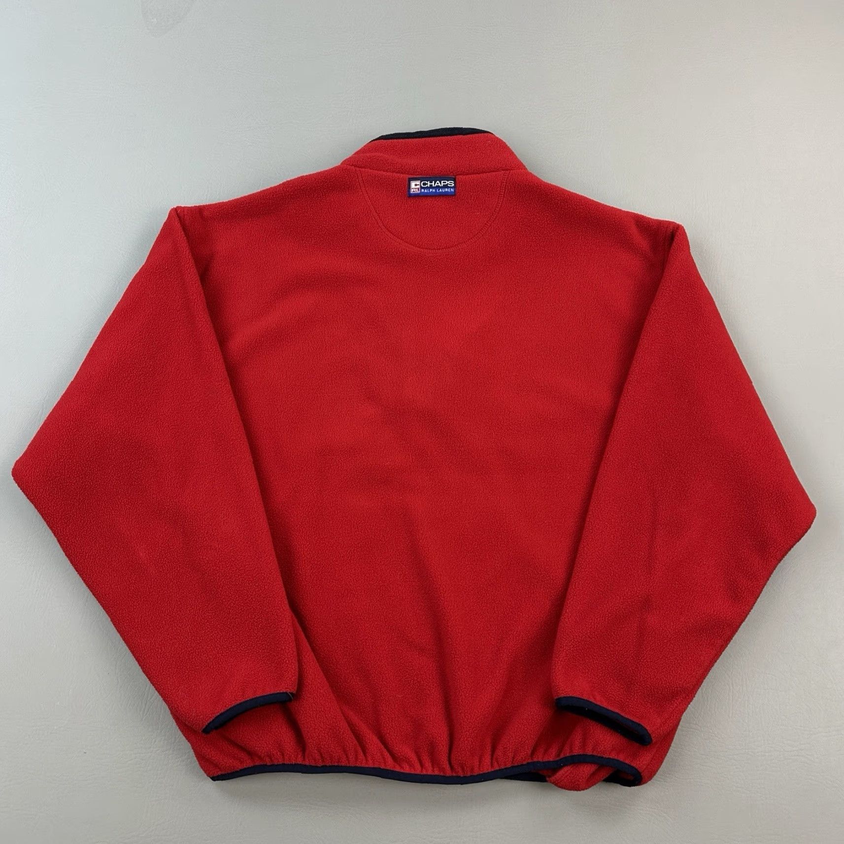 Chaps Vintage Chaps Ralph Lauren Jacket Mens XL Red 1/2 Zip Fleece Hiking Outdoor 90s Size US XL / EU 56 / 4 - 7 Thumbnail