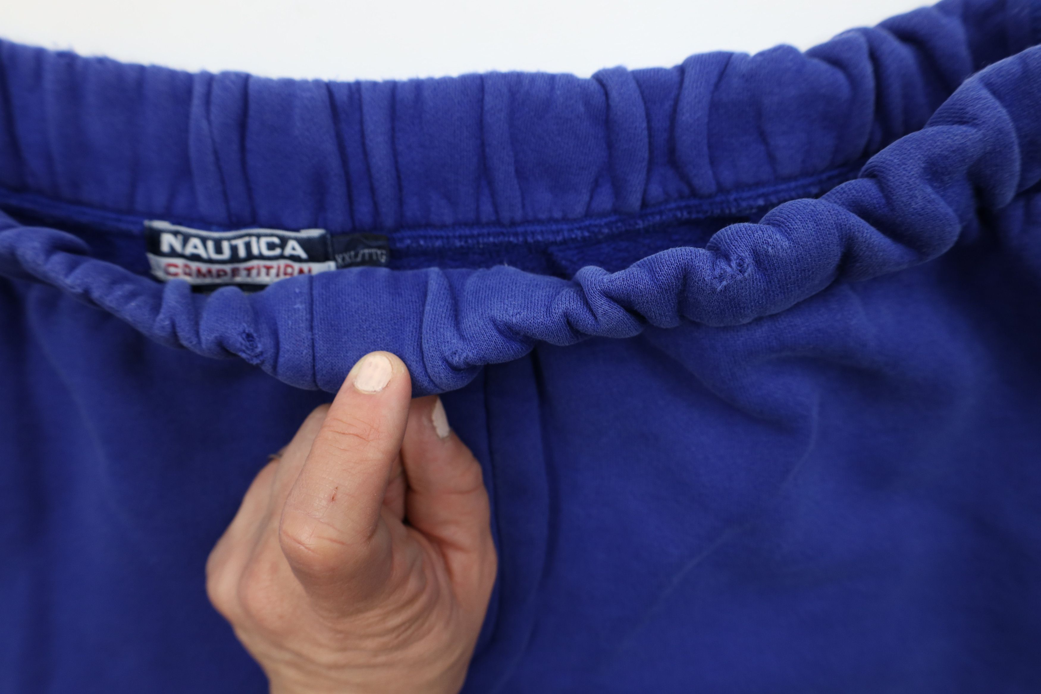 Nautica × Vintage Vintage 90s Nautica Competition Spell Out Sweatpants Shorts Size US 38 / EU 54 - 6 Thumbnail
