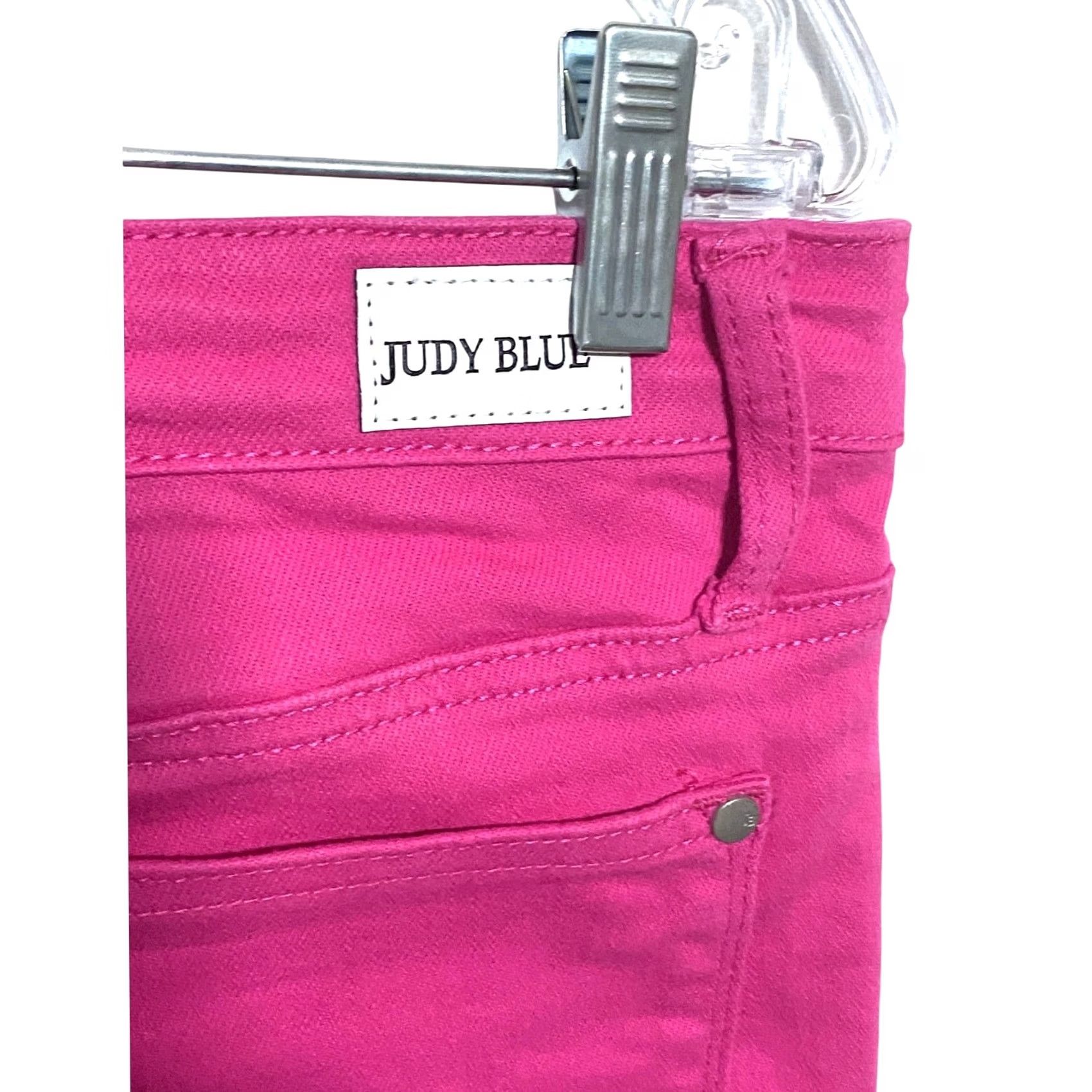 Vintage Judy Blue Hot Pink Daphne Slim Fit High Waist Jeans 31/13 Jeans Slim Pink Preppy Womens Size 24" / US 00 / IT 34 - 6 Thumbnail