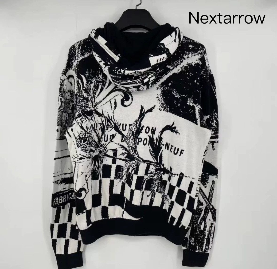 Louis Vuitton Louis Vuitton SS23 Paris Splicing Knitted Hoodie Size US S / EU 44-46 / 1 - 2 Thumbnail