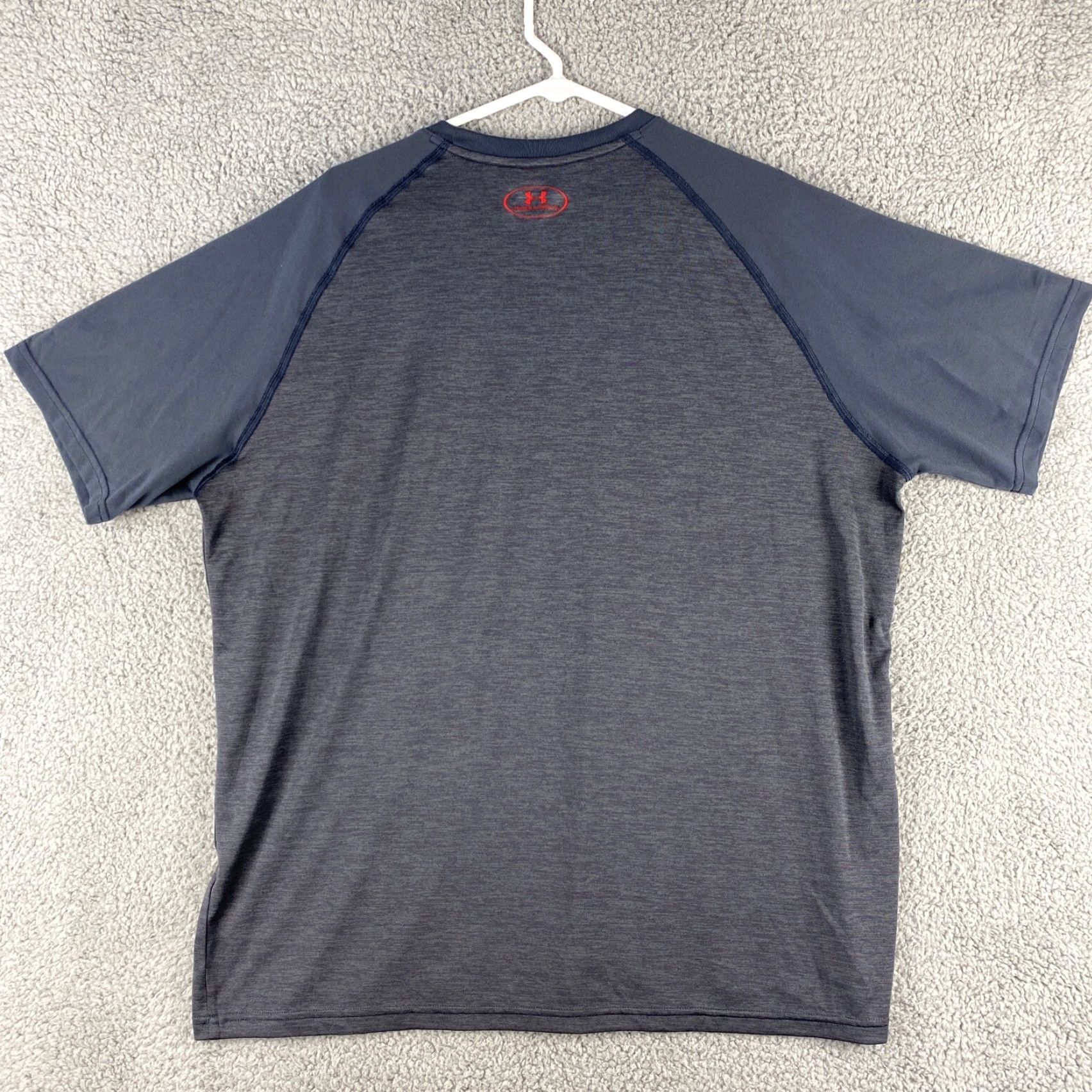 Under Armour Under Armour Heat Gear T-Shirt Logo Gray XL DriFit Running Athletic Shirt Mens Short Sleeve Polyester 100% Breathable Lightweight Casual Sleeve Size US XL / EU 56 / 4 - 6 Thumbnail