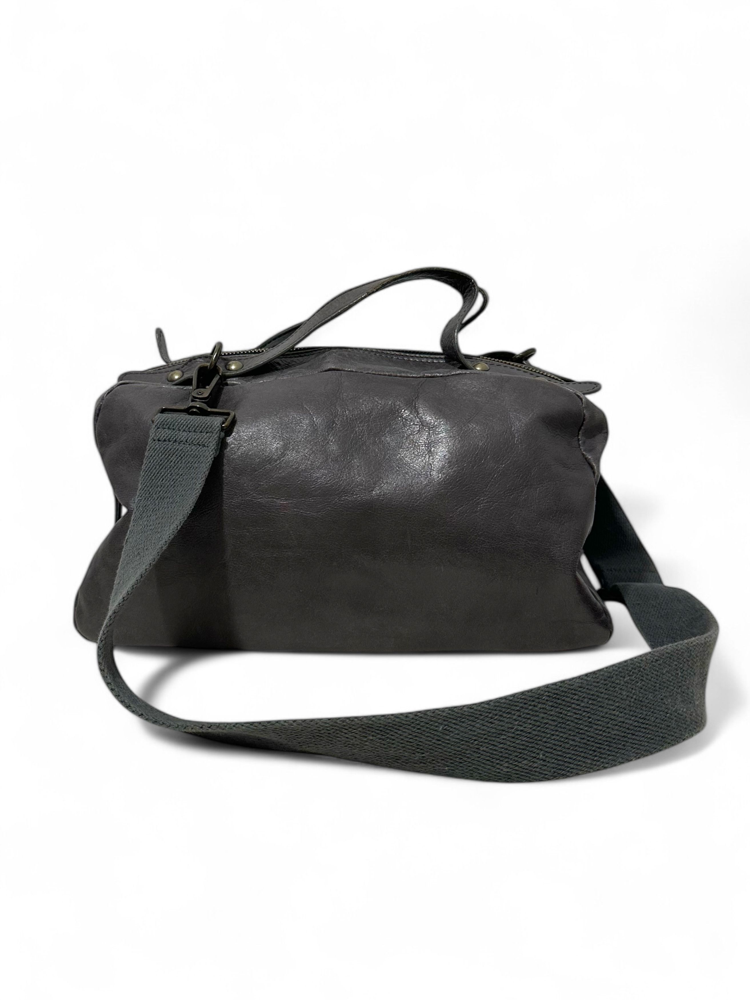 Leather Mid Size Gray Leather Cross Body Avant Garde Bag Size ONE SIZE - 1 Thumbnail